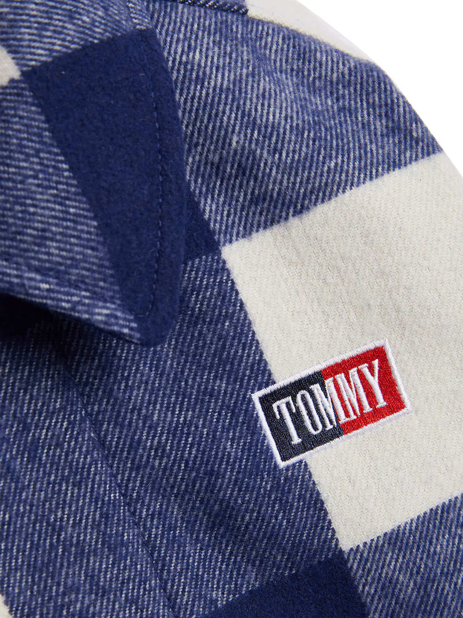 TOMMY HILFIGER Prechodná bunda modrá / biela - Pepit.sk