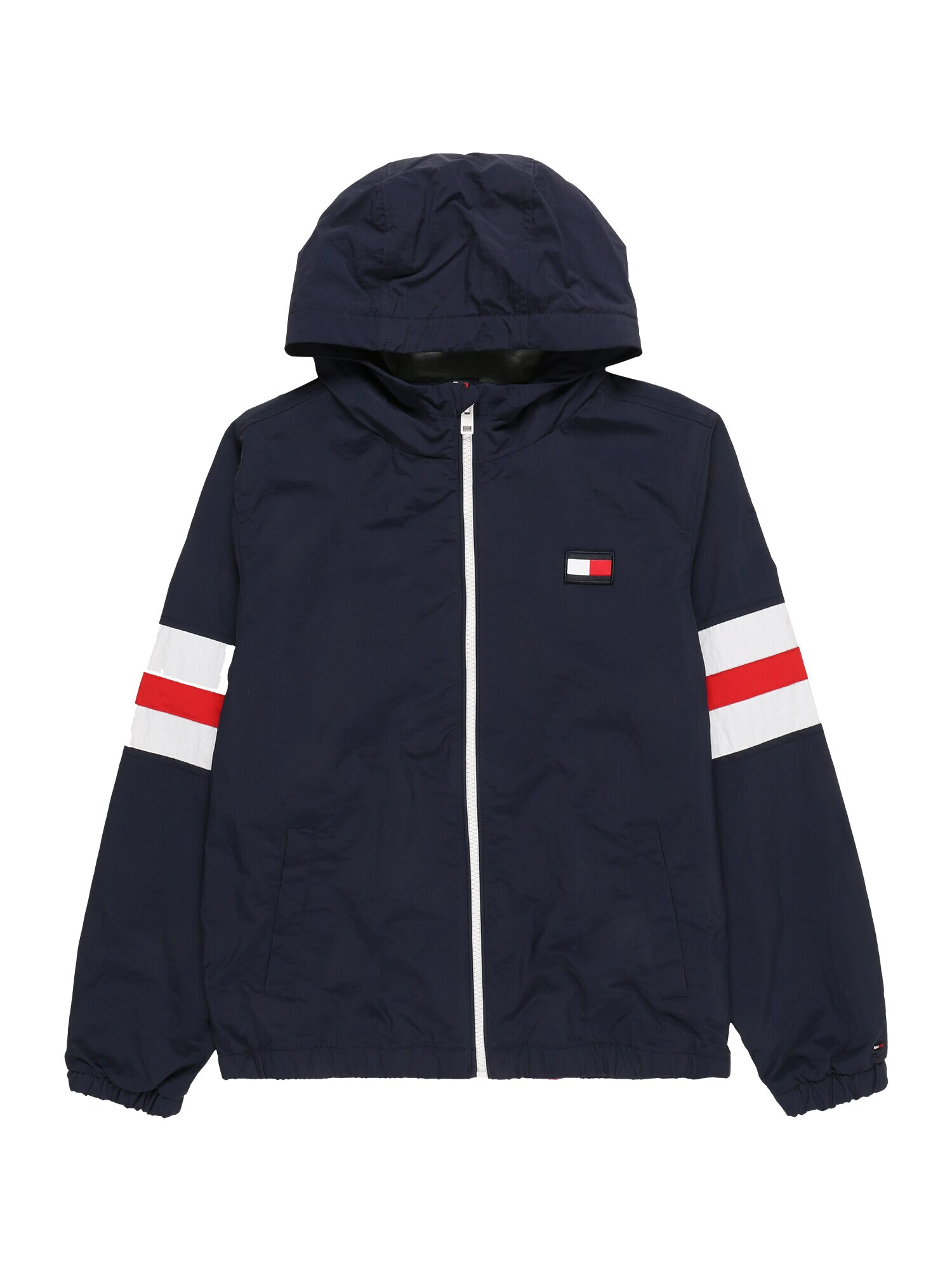 TOMMY HILFIGER Prechodná bunda modrá / červená / biela - Pepit.sk