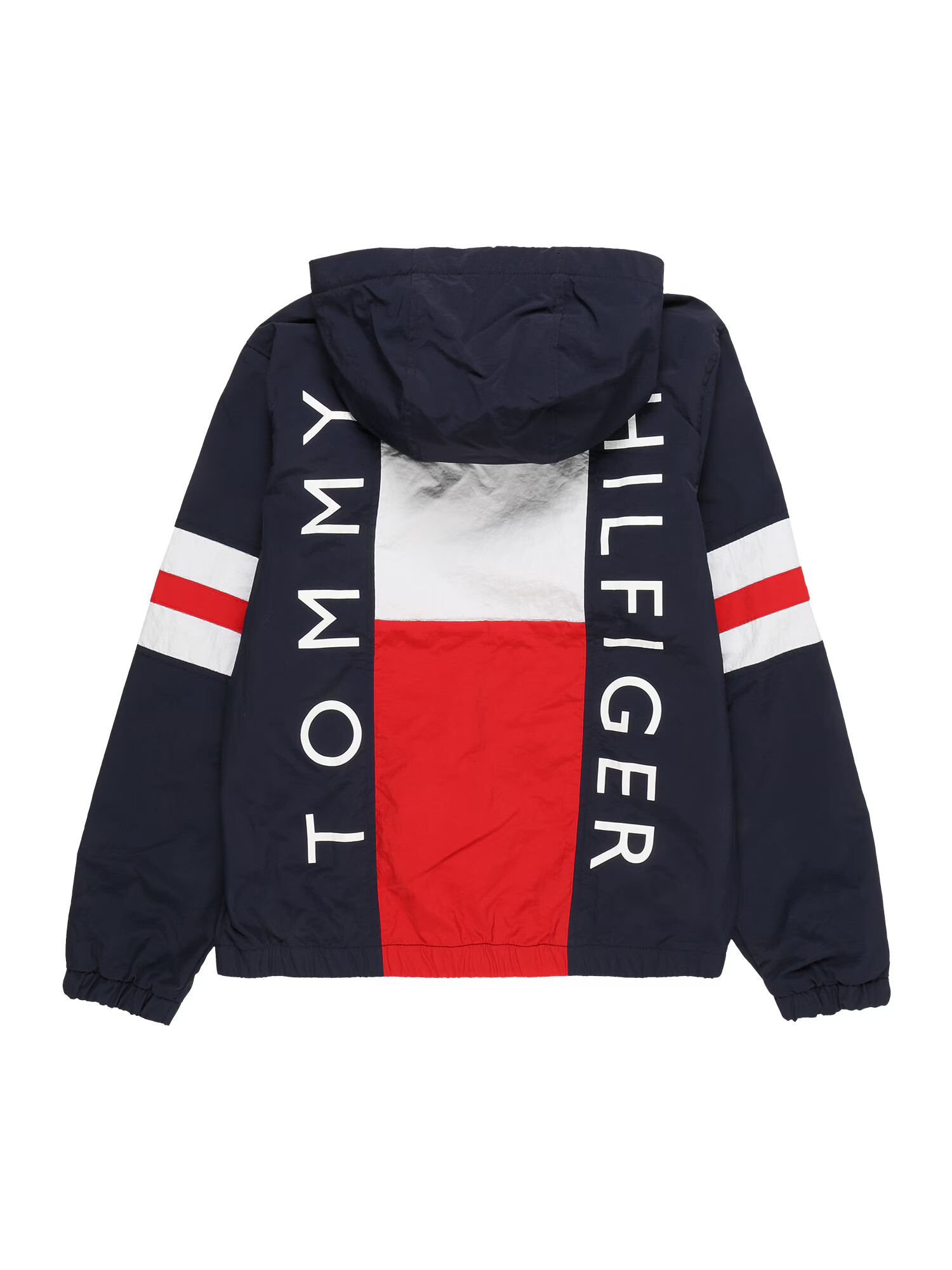 TOMMY HILFIGER Prechodná bunda modrá / červená / biela - Pepit.sk