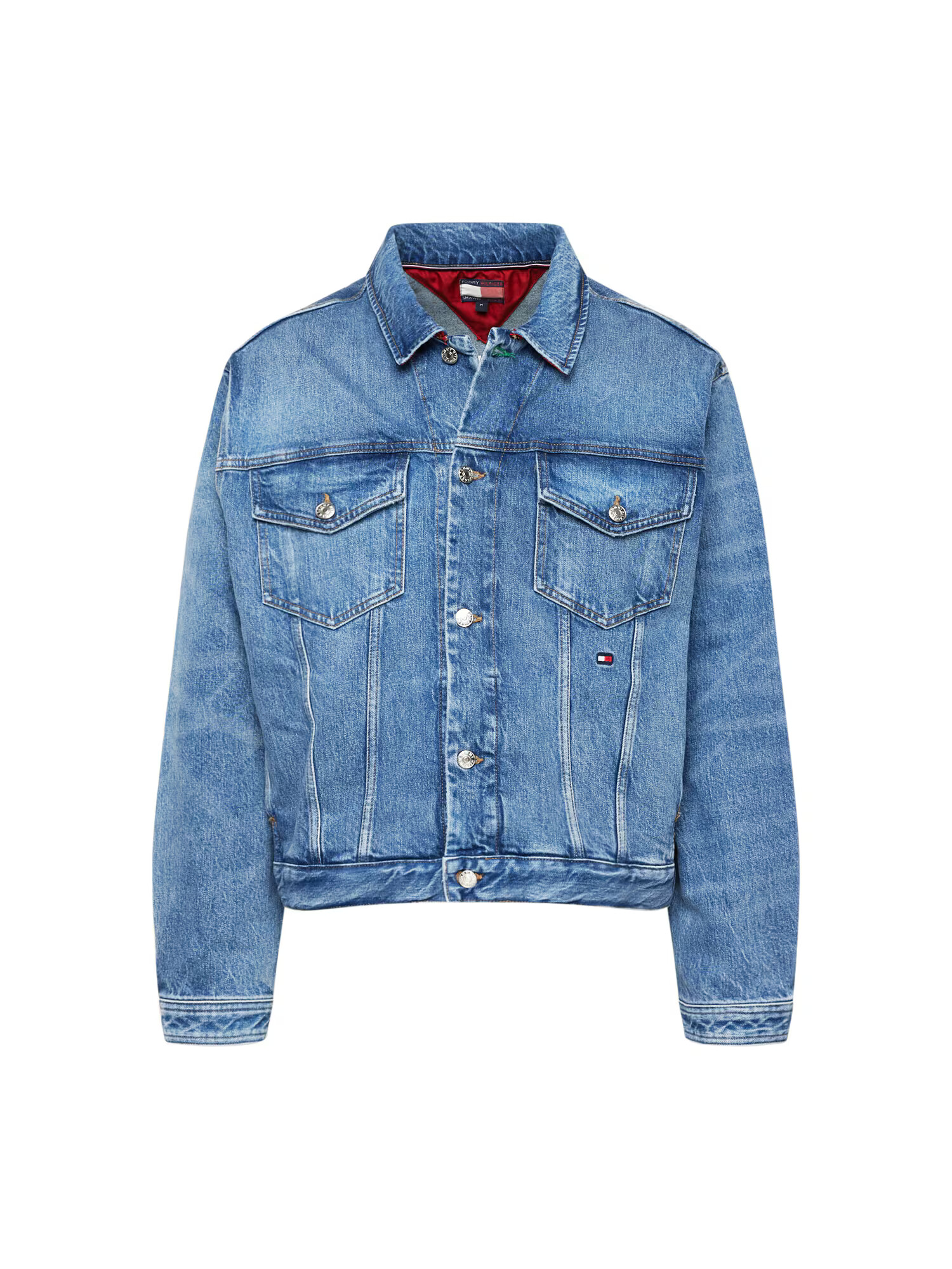 TOMMY HILFIGER Prechodná bunda modrá denim - Pepit.sk