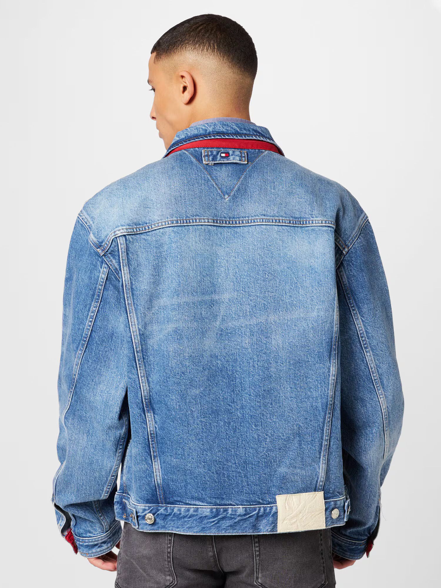 TOMMY HILFIGER Prechodná bunda modrá denim - Pepit.sk