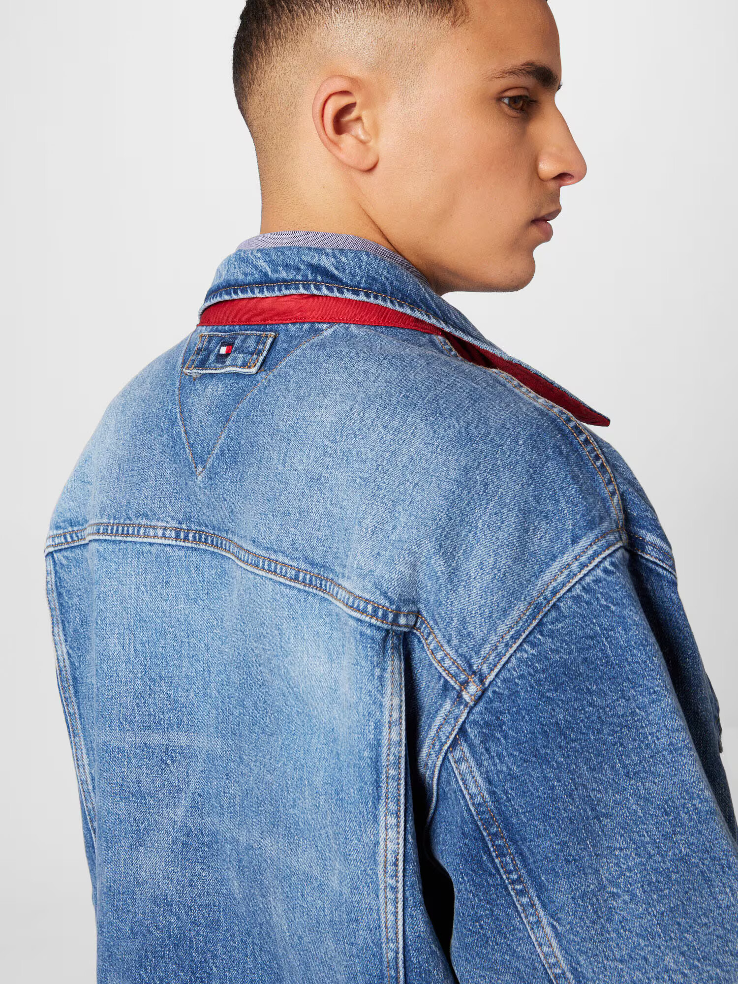 TOMMY HILFIGER Prechodná bunda modrá denim - Pepit.sk