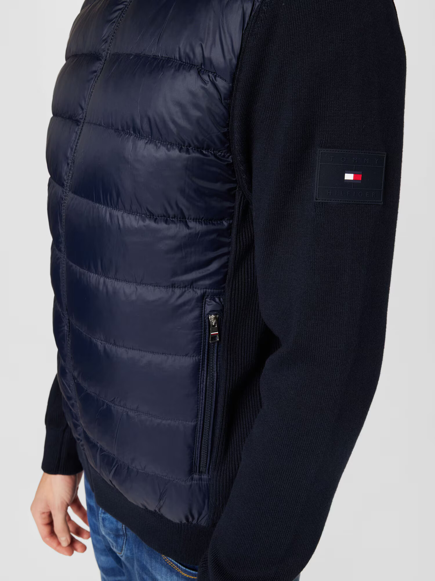 TOMMY HILFIGER Prechodná bunda modrá / tmavomodrá - Pepit.sk