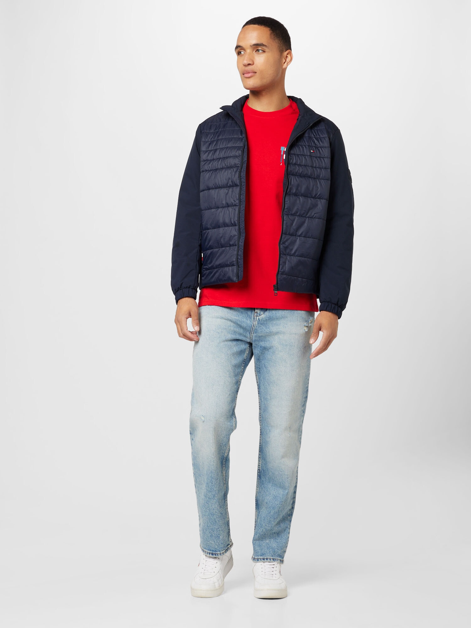 TOMMY HILFIGER Prechodná bunda námornícka modrá - Pepit.sk