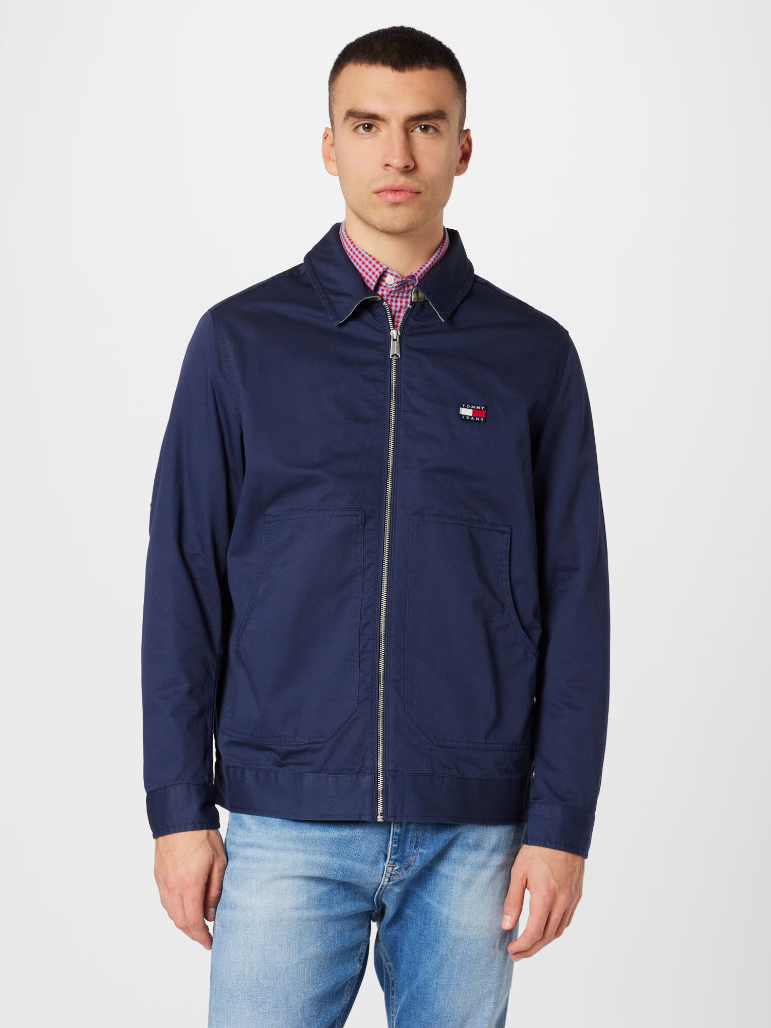 TOMMY HILFIGER Prechodná bunda námornícka modrá / červená / biela - Pepit.sk