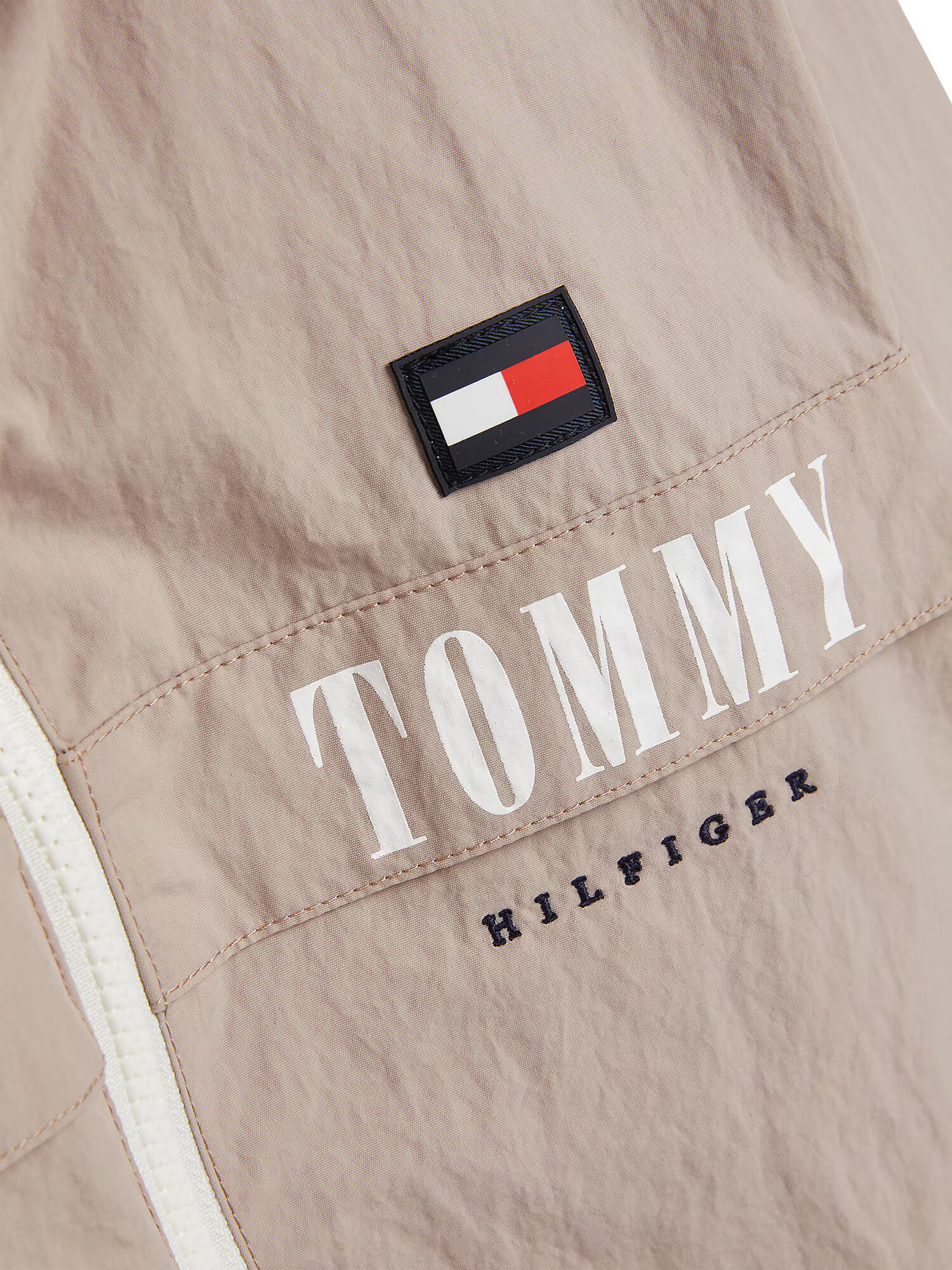 TOMMY HILFIGER Prechodná bunda námornícka modrá / kamenná / červená / biela - Pepit.sk