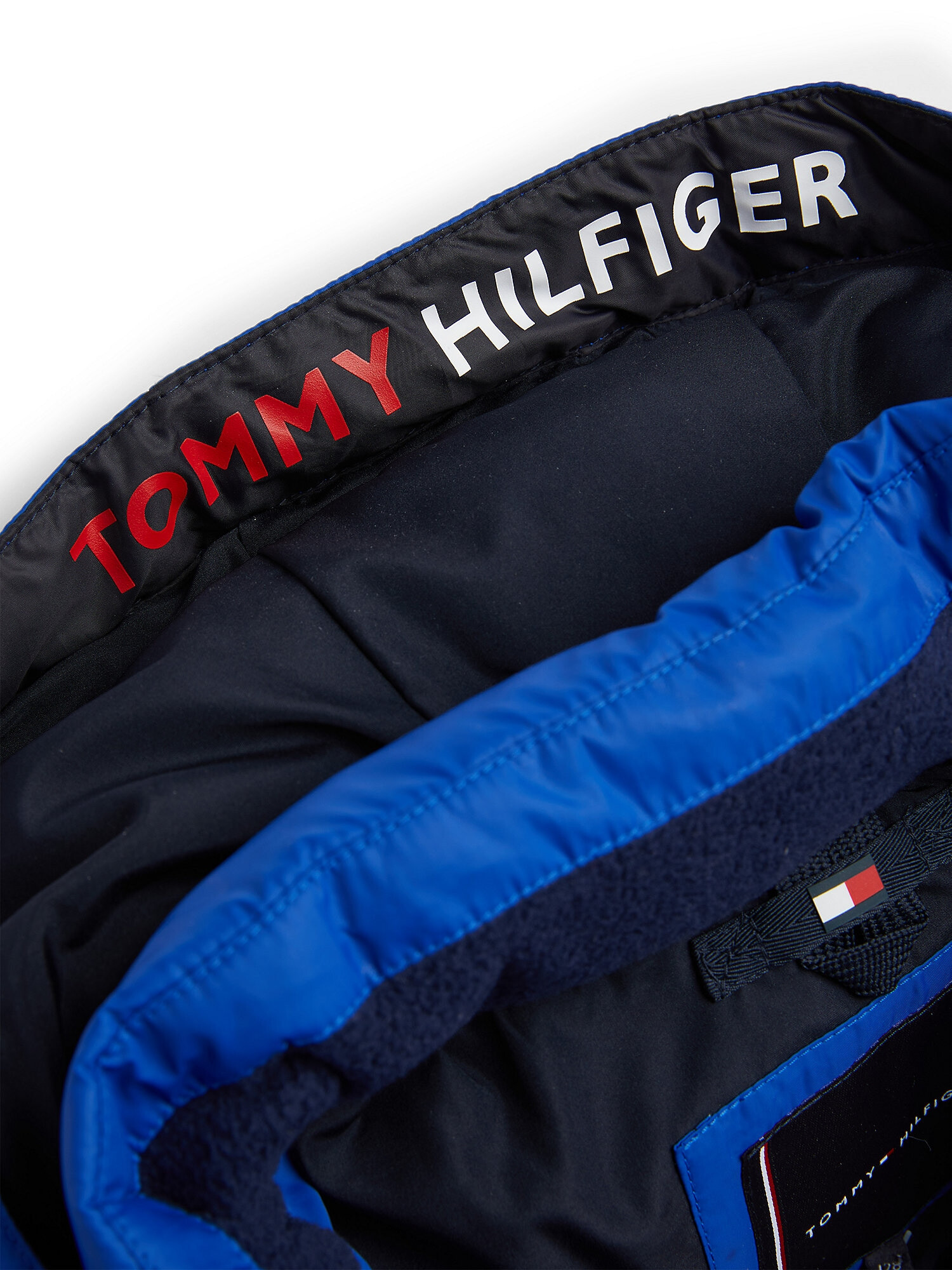 TOMMY HILFIGER Prechodná bunda námornícka modrá / kráľovská modrá / červená / biela - Pepit.sk