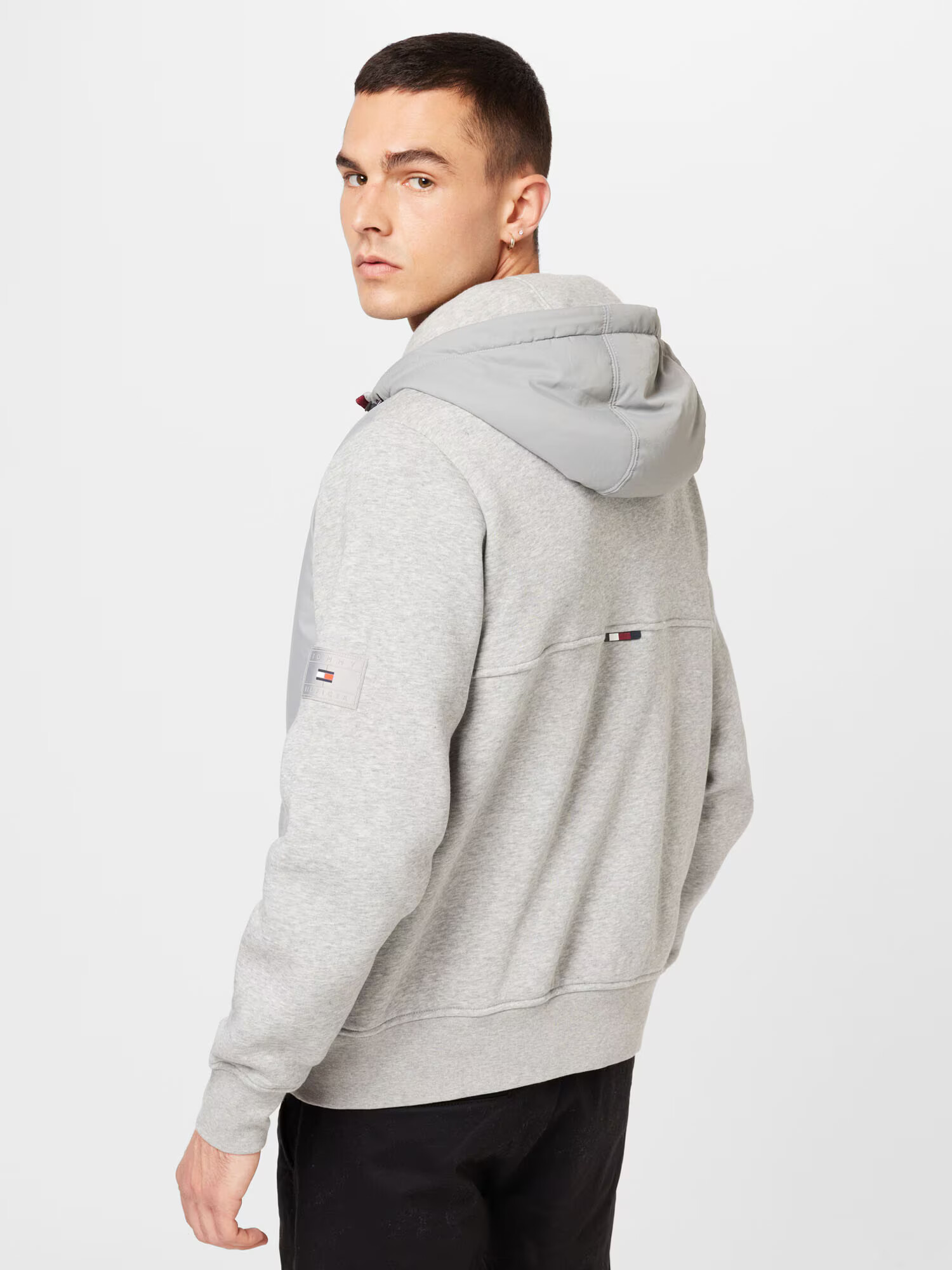 TOMMY HILFIGER Prechodná bunda sivá - Pepit.sk