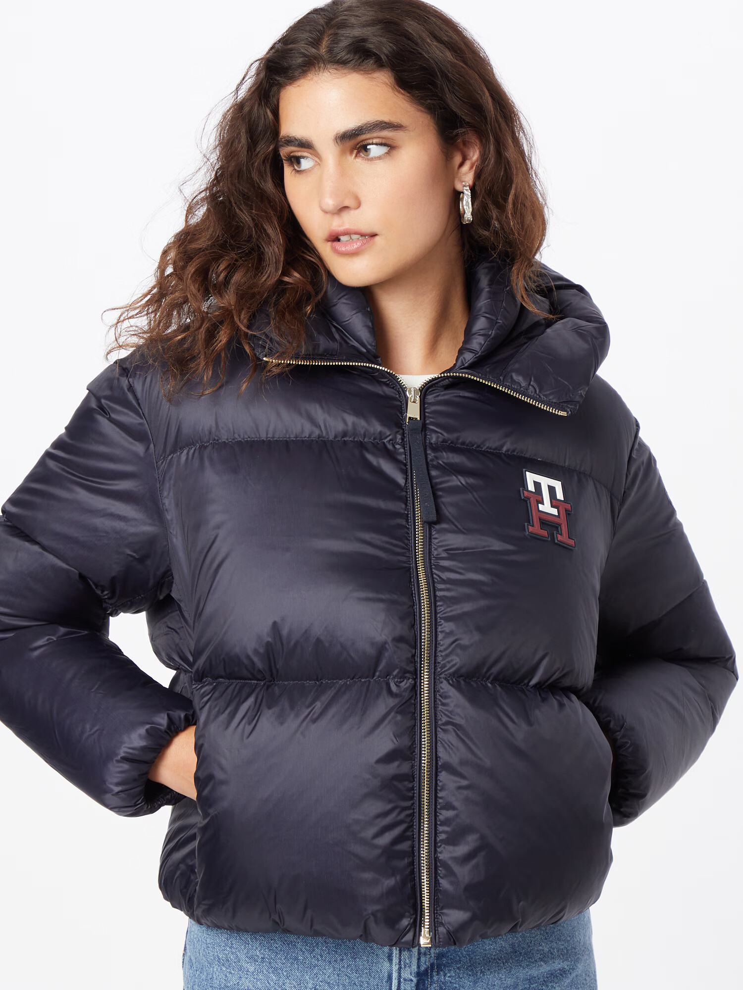 TOMMY HILFIGER Zimná bunda tmavomodrá - Pepit.sk