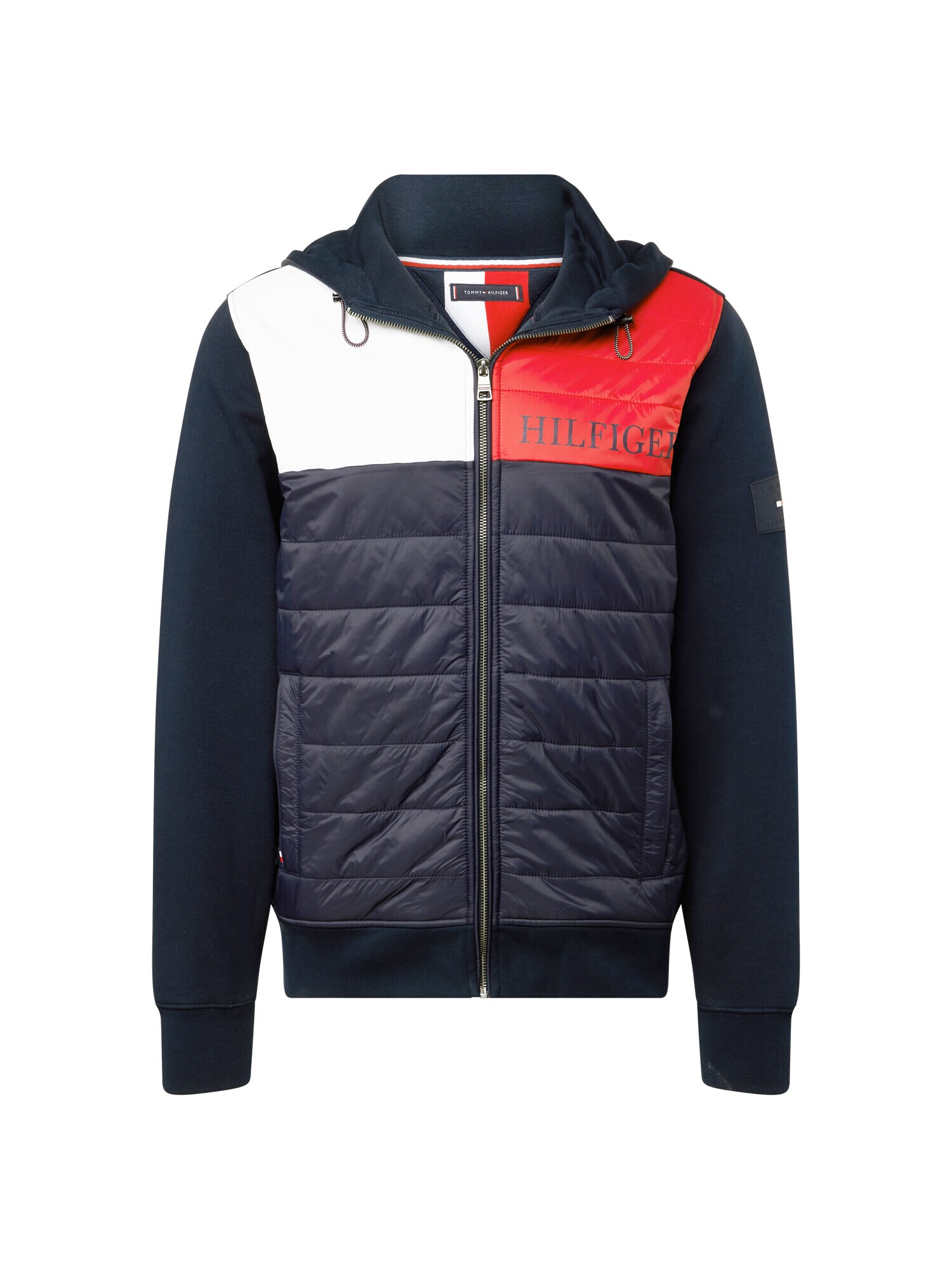 TOMMY HILFIGER Prechodná bunda tmavomodrá / červená / biela - Pepit.sk