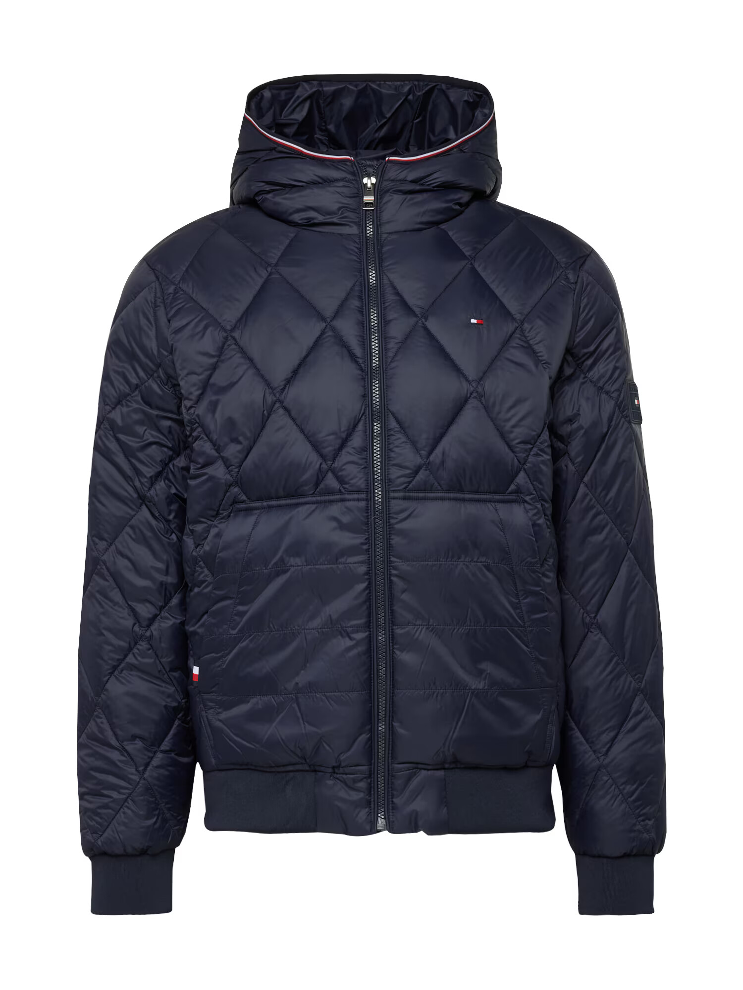 TOMMY HILFIGER Prechodná bunda tmavomodrá / červená / biela - Pepit.sk