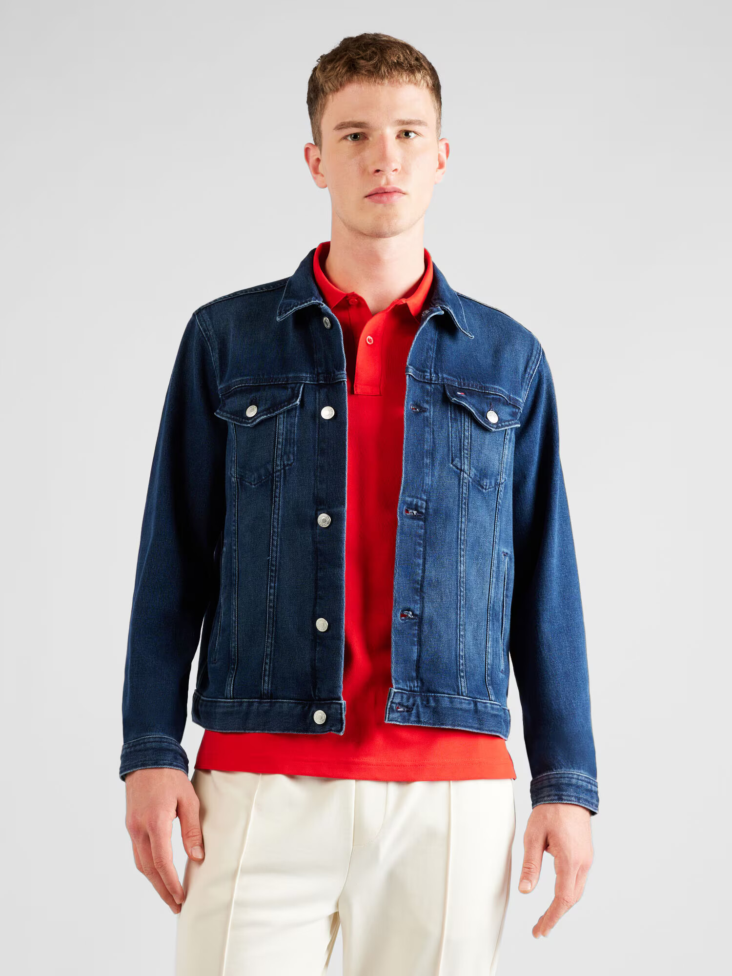 TOMMY HILFIGER Prechodná bunda 'Trucker' modrá denim - Pepit.sk