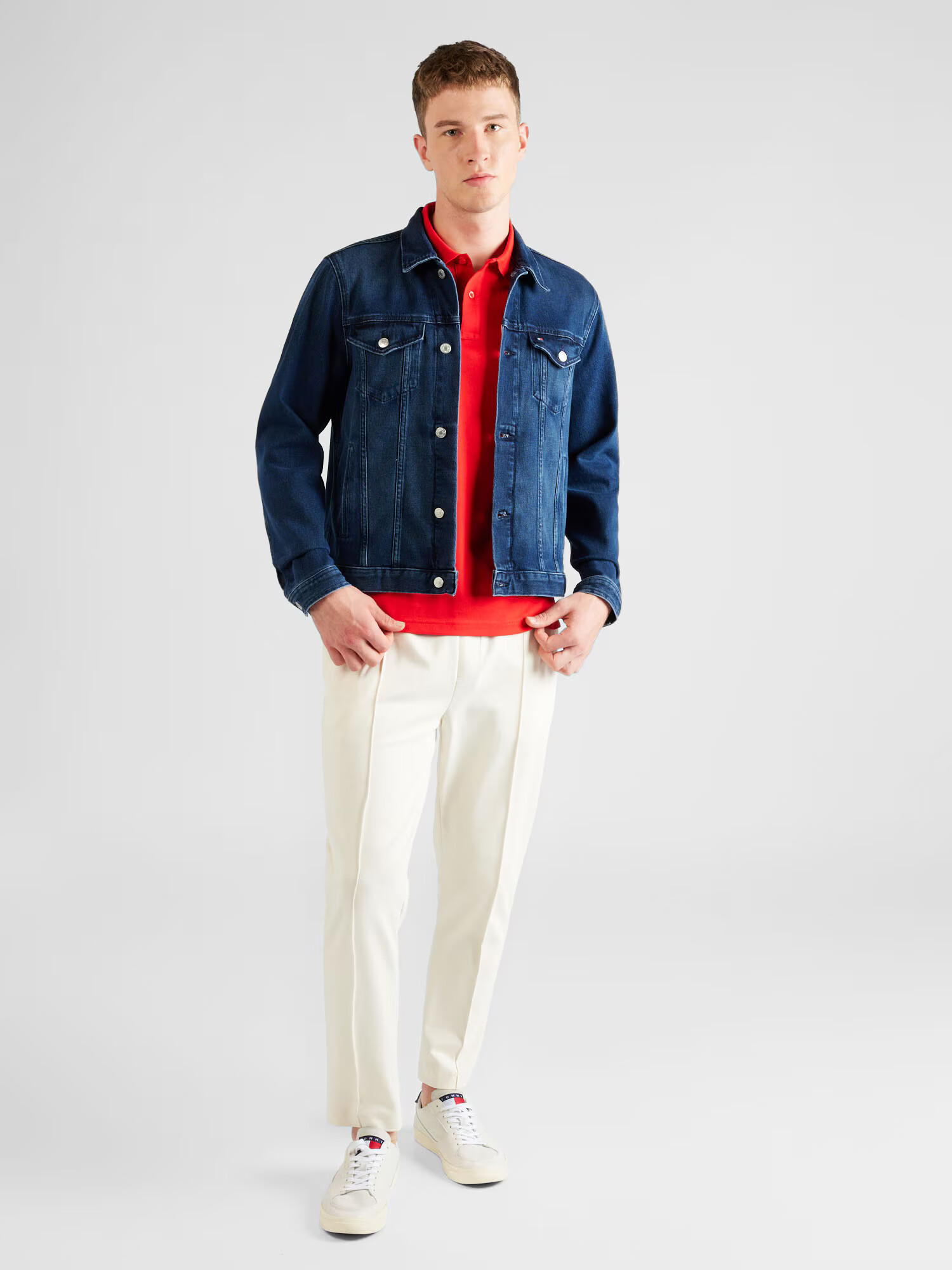 TOMMY HILFIGER Prechodná bunda 'Trucker' modrá denim - Pepit.sk