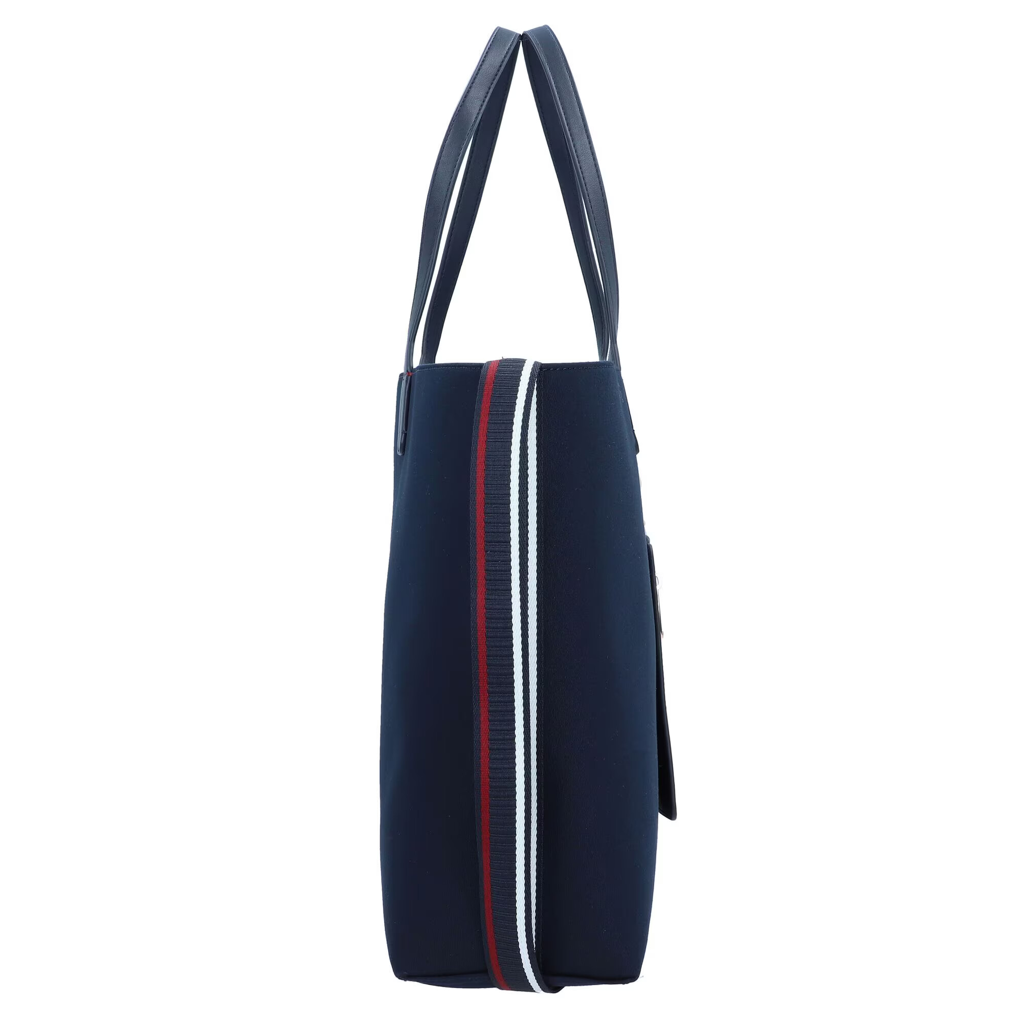 TOMMY HILFIGER Shopper tmavomodrá / červená / biela - Pepit.sk