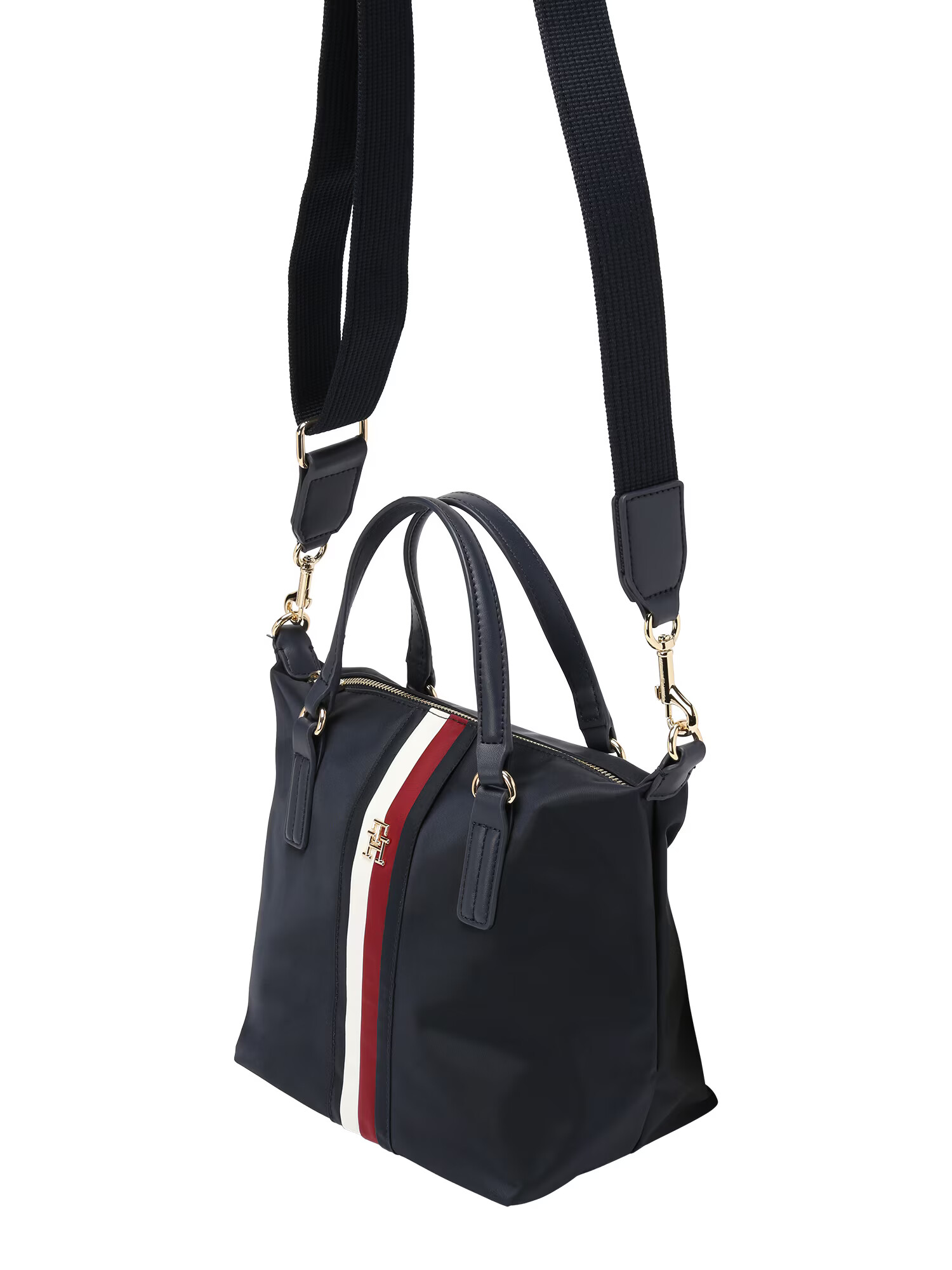 TOMMY HILFIGER Shopper tmavomodrá / ohnivo červená / biela - Pepit.sk