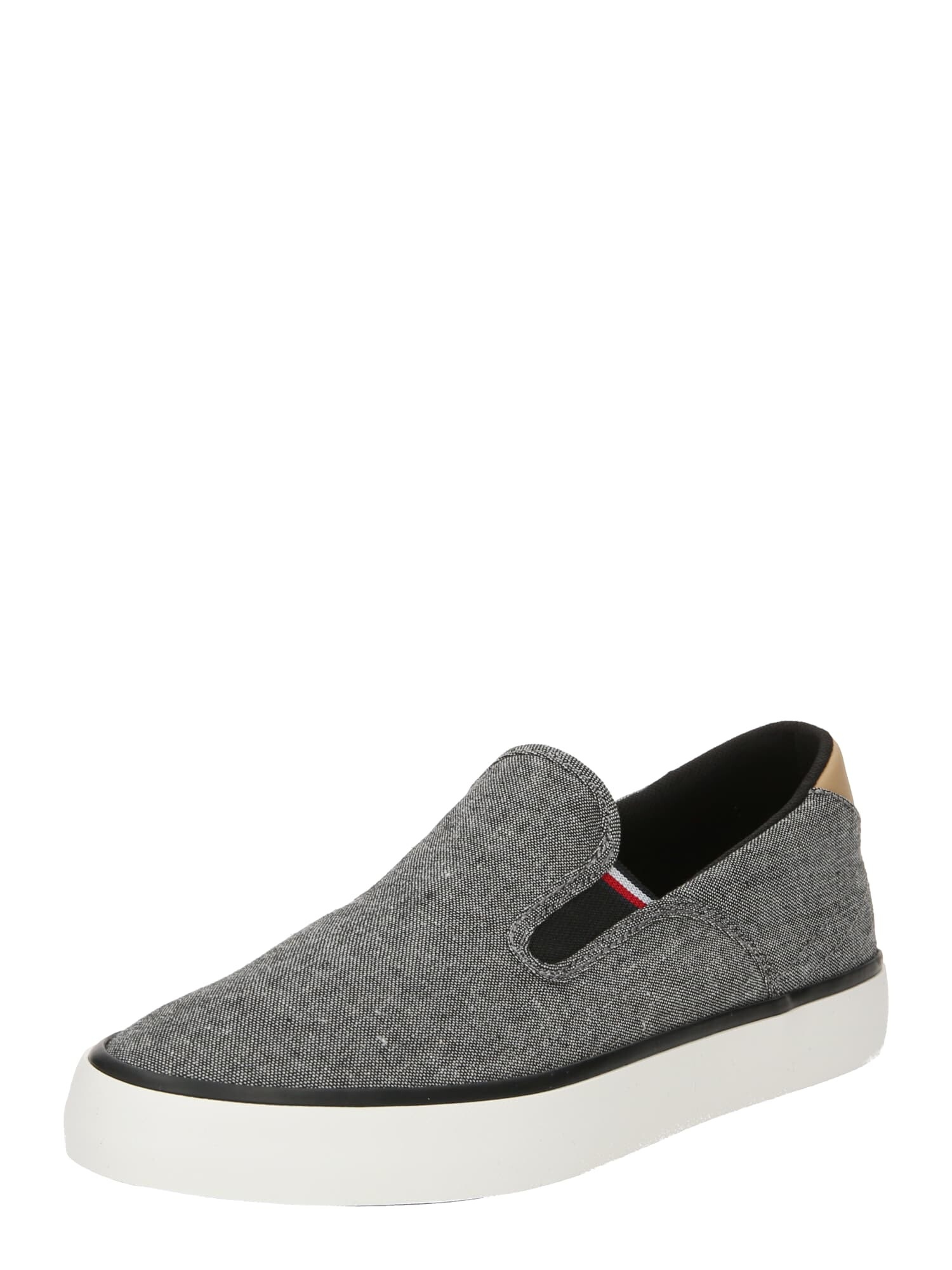 TOMMY HILFIGER Slip-on obuv svetlohnedá / červená / čierna / biela - Pepit.sk