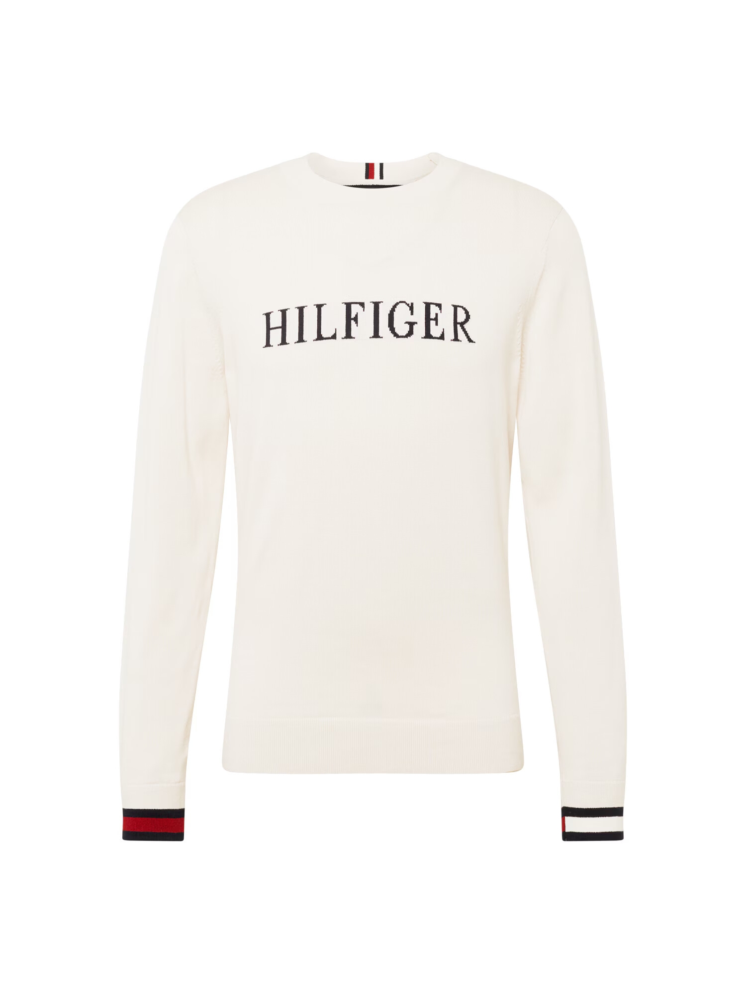 TOMMY HILFIGER Sveter krémová / námornícka modrá / červená / čierna - Pepit.sk