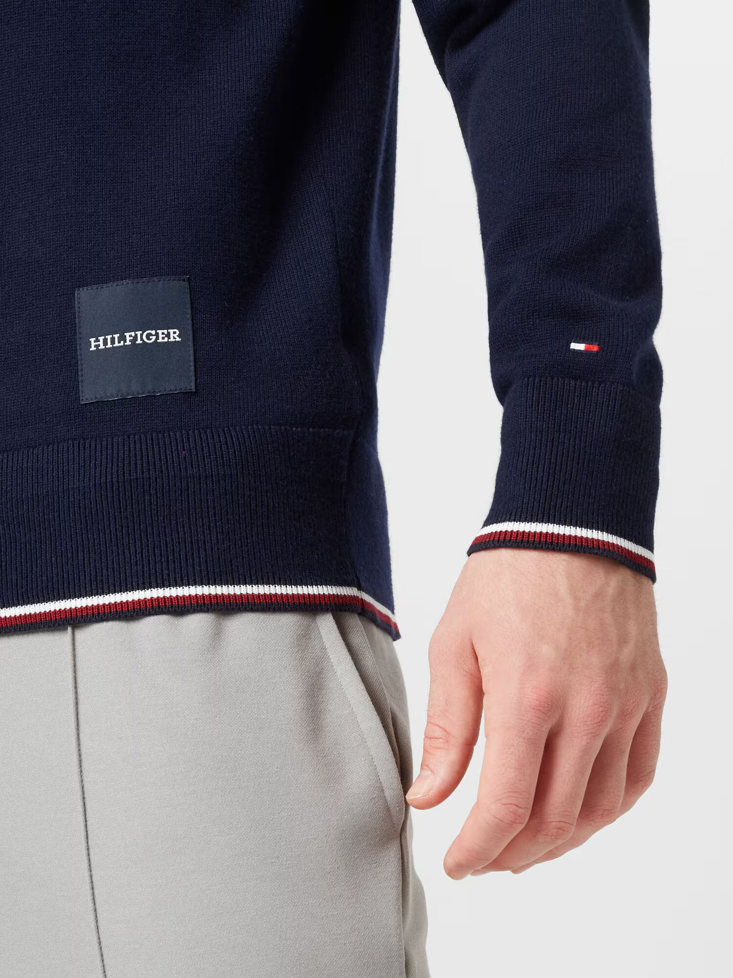 TOMMY HILFIGER Sveter modrá / červená / biela - Pepit.sk