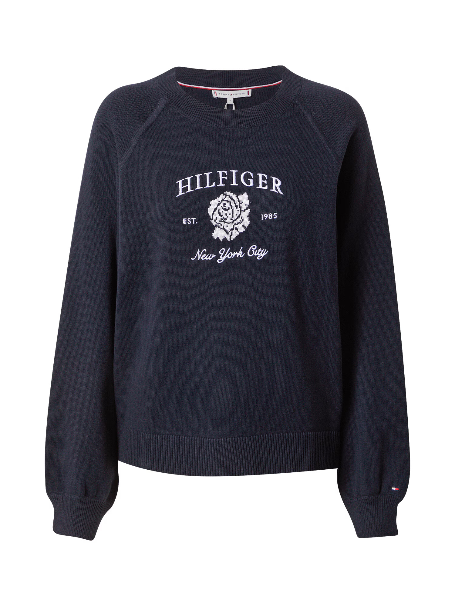 TOMMY HILFIGER Sveter námornícka modrá / biela - Pepit.sk