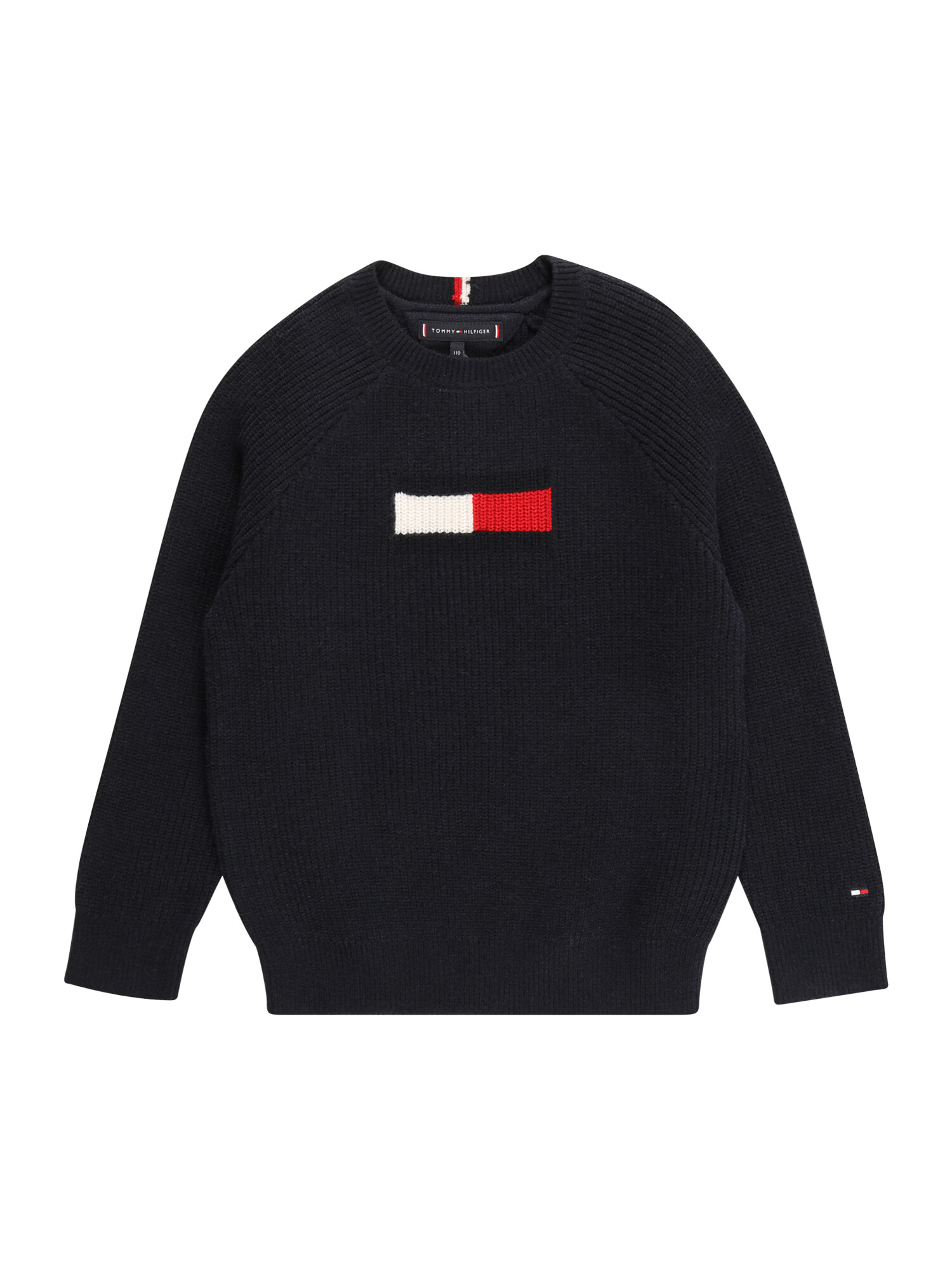 TOMMY HILFIGER Sveter tmavomodrá / červená / biela - Pepit.sk