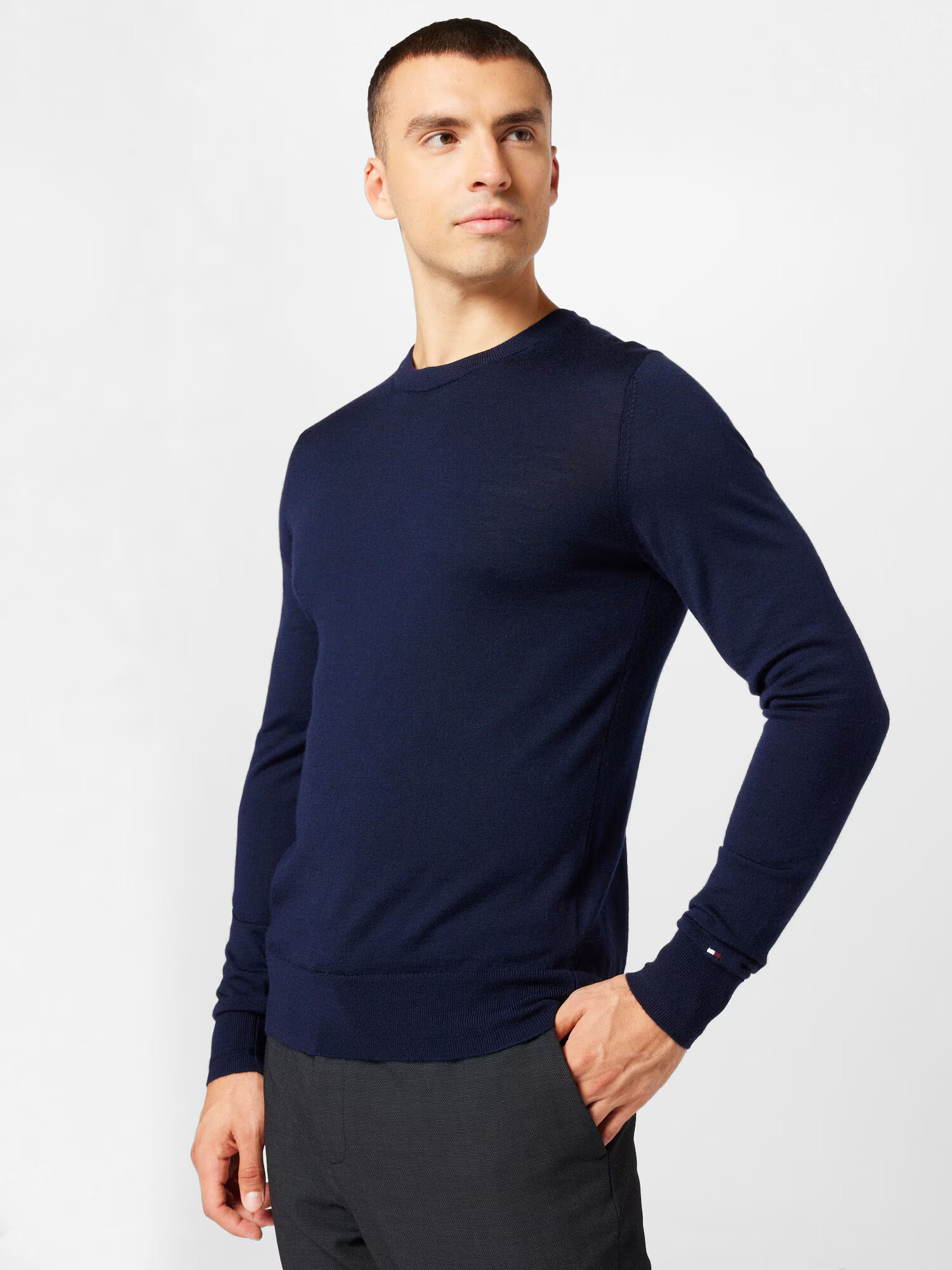 Tommy Hilfiger Tailored Pullover námornícka modrá / čerešňová / biela - Pepit.sk