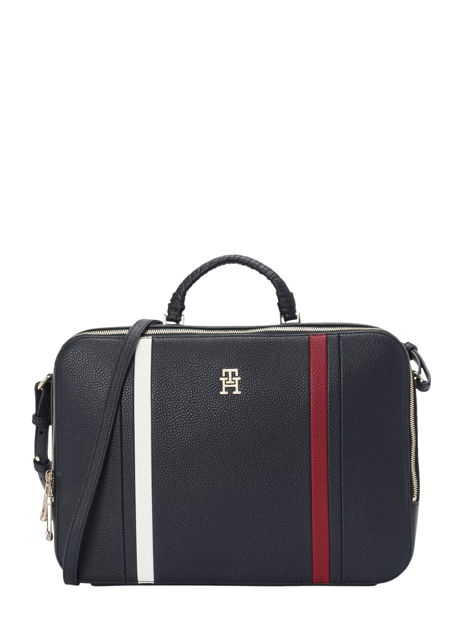 TOMMY HILFIGER Taška na notebook námornícka modrá / červená / biela - Pepit.sk