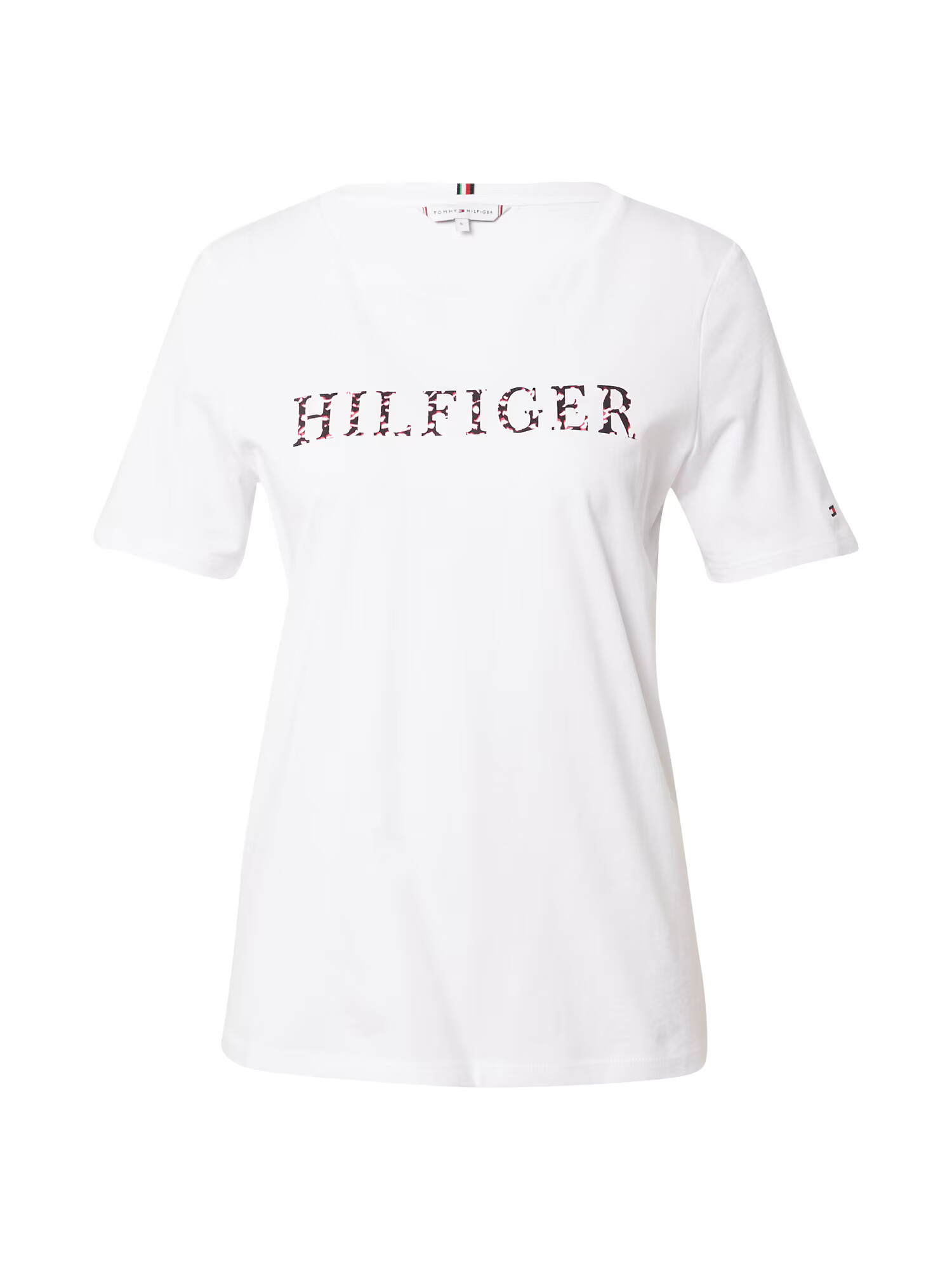 TOMMY HILFIGER Tričko červená / čierna / biela - Pepit.sk