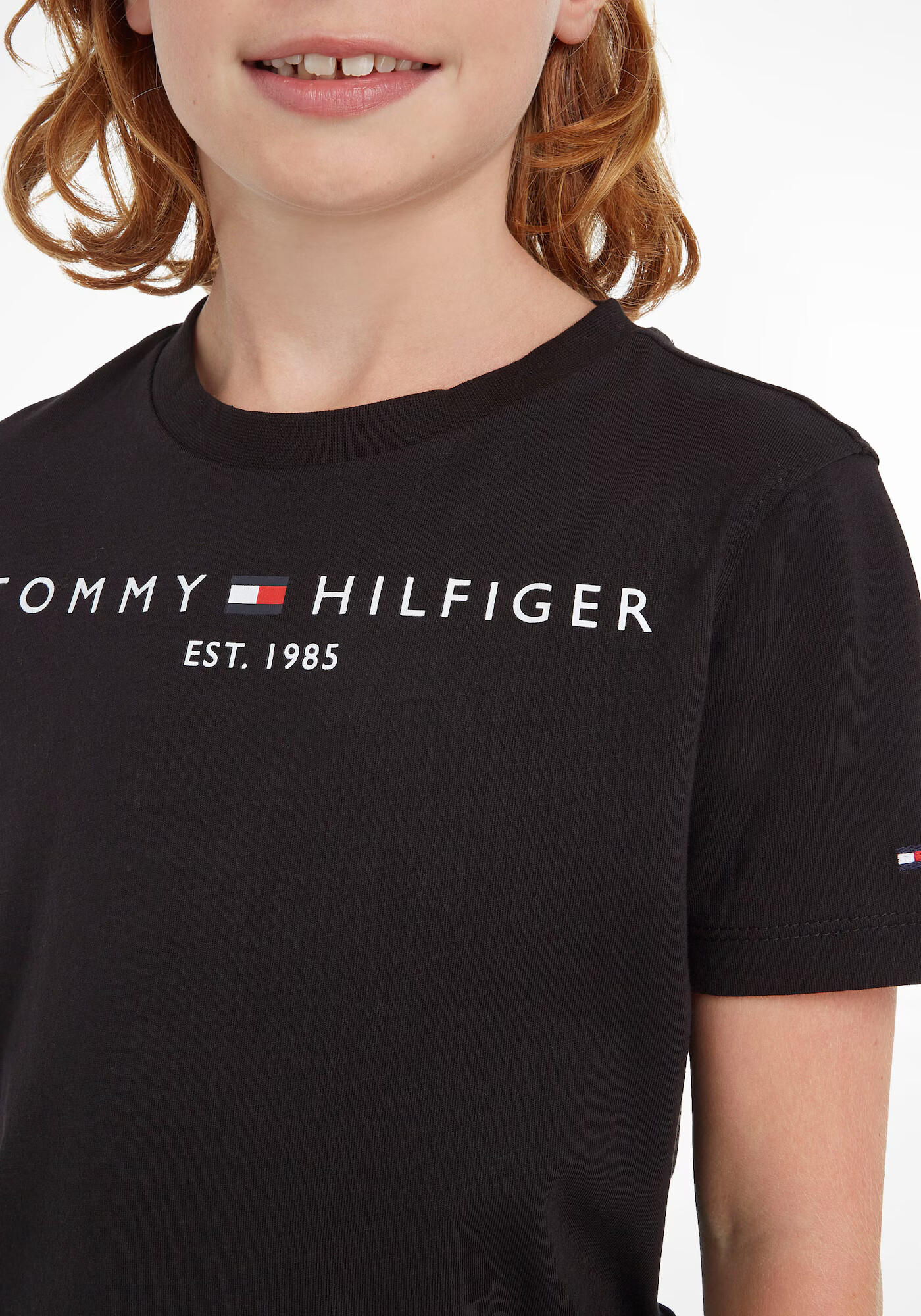 TOMMY HILFIGER Tričko čierna / biela - Pepit.sk