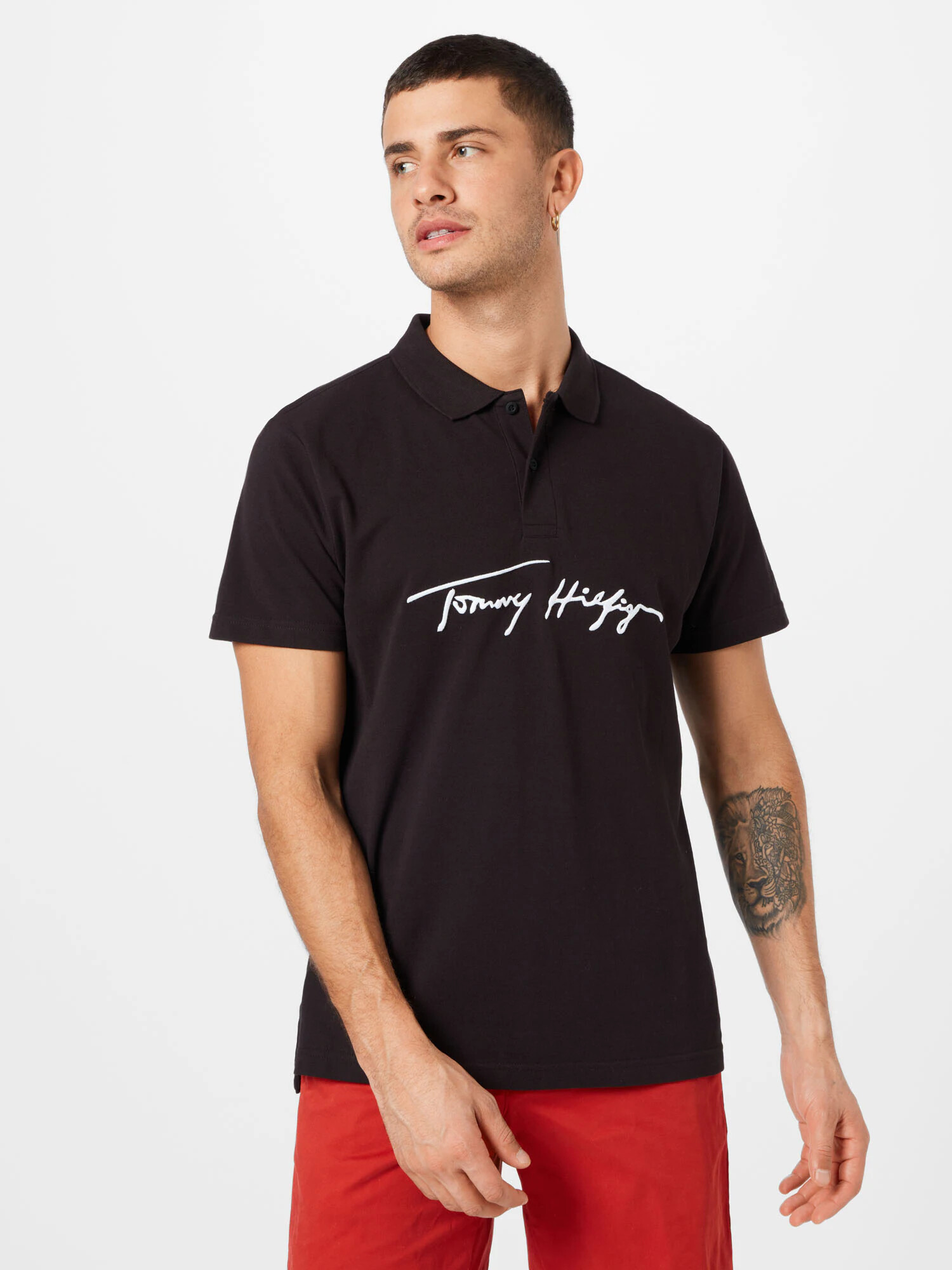 TOMMY HILFIGER Tričko čierna / biela - Pepit.sk