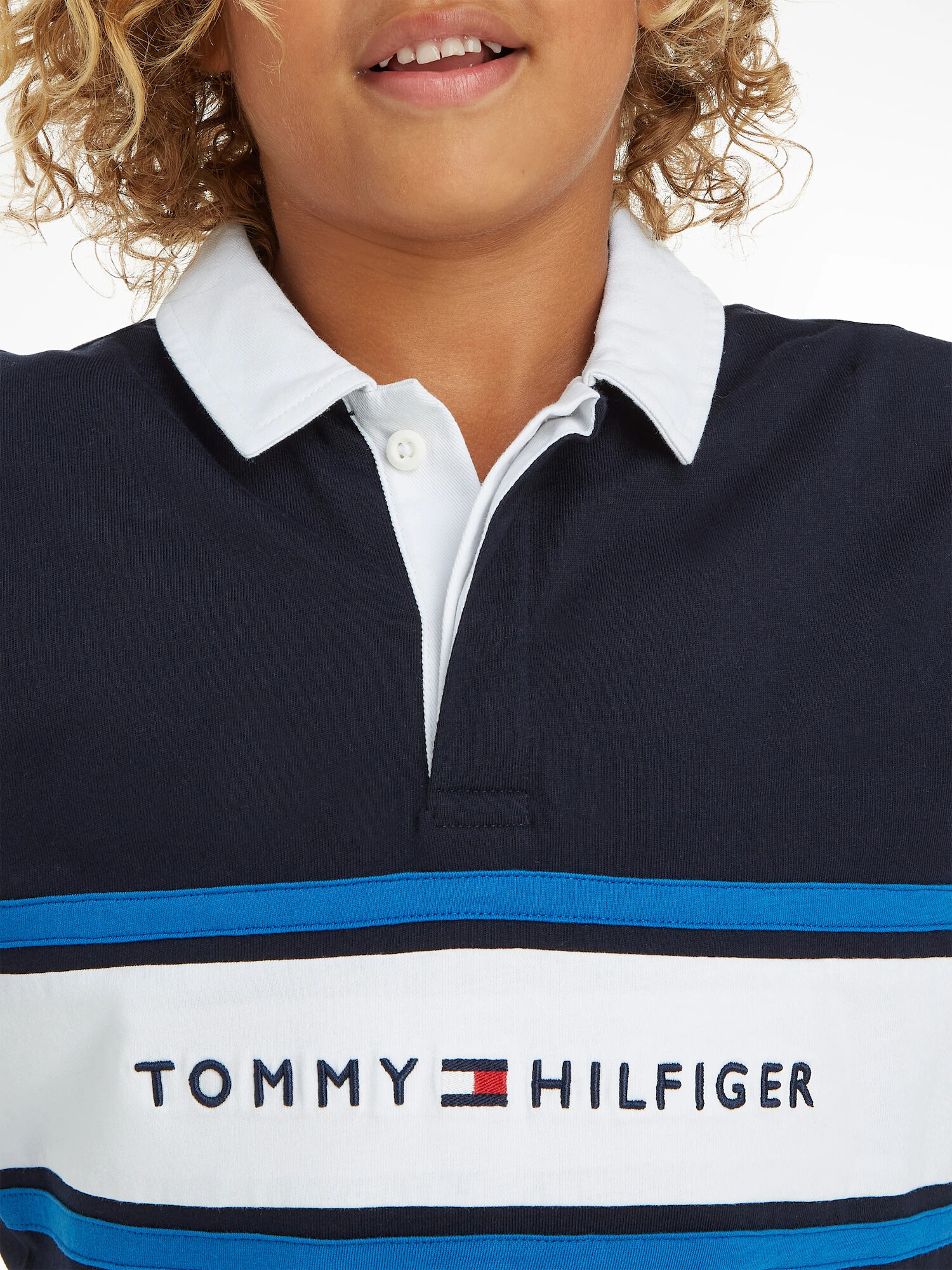 TOMMY HILFIGER Tričko modrá / námornícka modrá / červená / biela - Pepit.sk