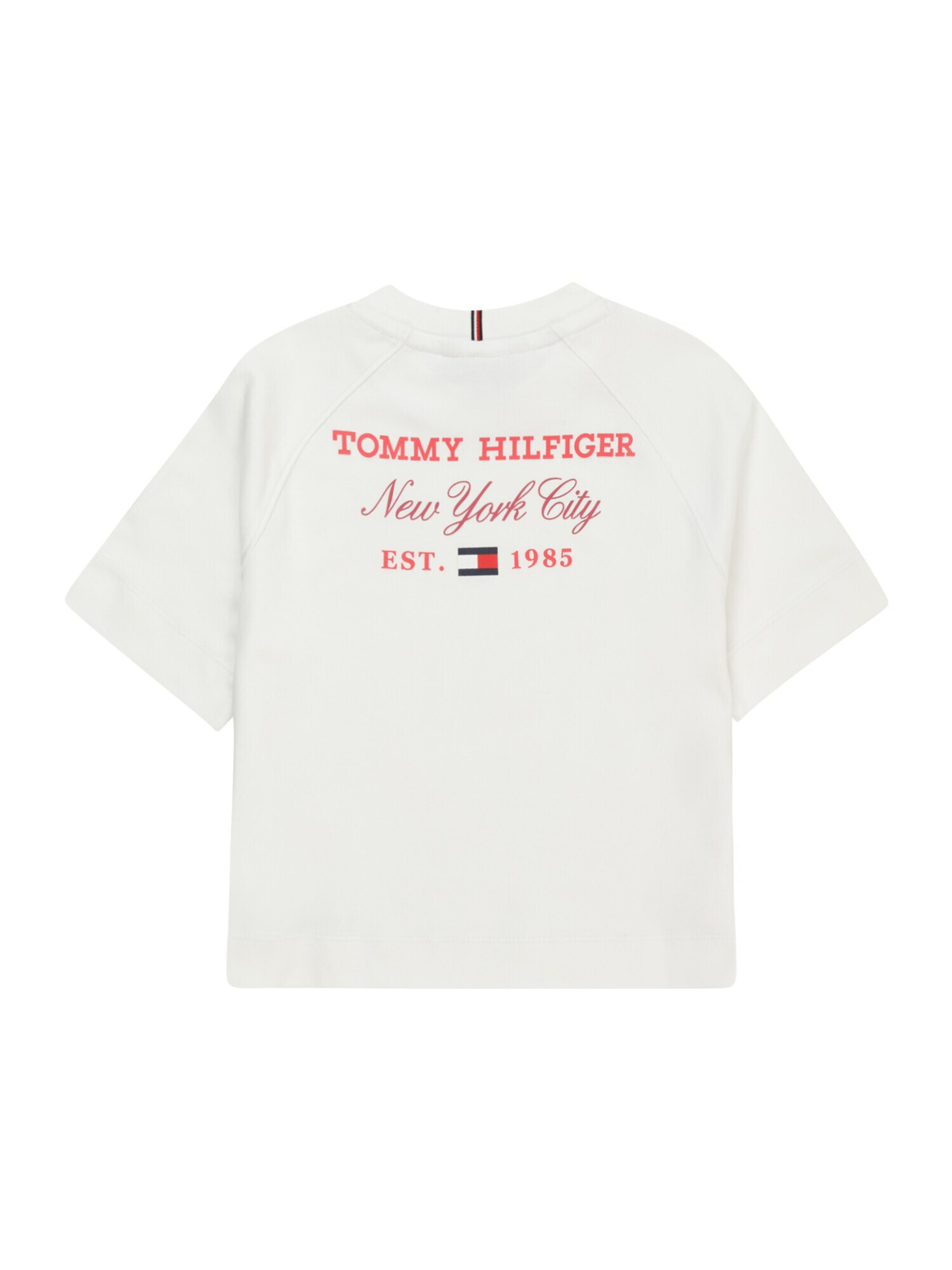 TOMMY HILFIGER Tričko námornícka modrá / čerešňová / jasne červená / šedobiela - Pepit.sk