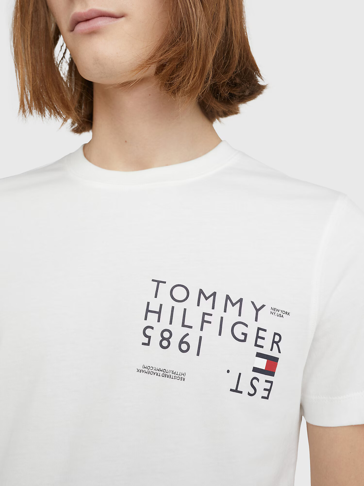 TOMMY HILFIGER Tričko námornícka modrá / červená / biela - Pepit.sk