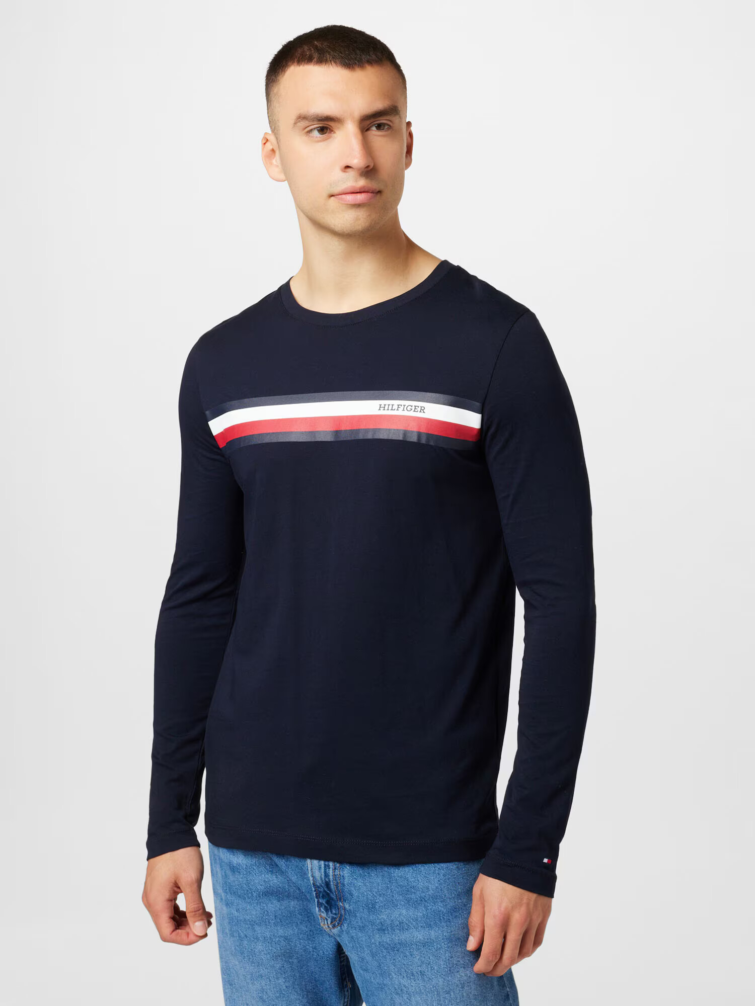 TOMMY HILFIGER Tričko námornícka modrá / červená / biela - Pepit.sk