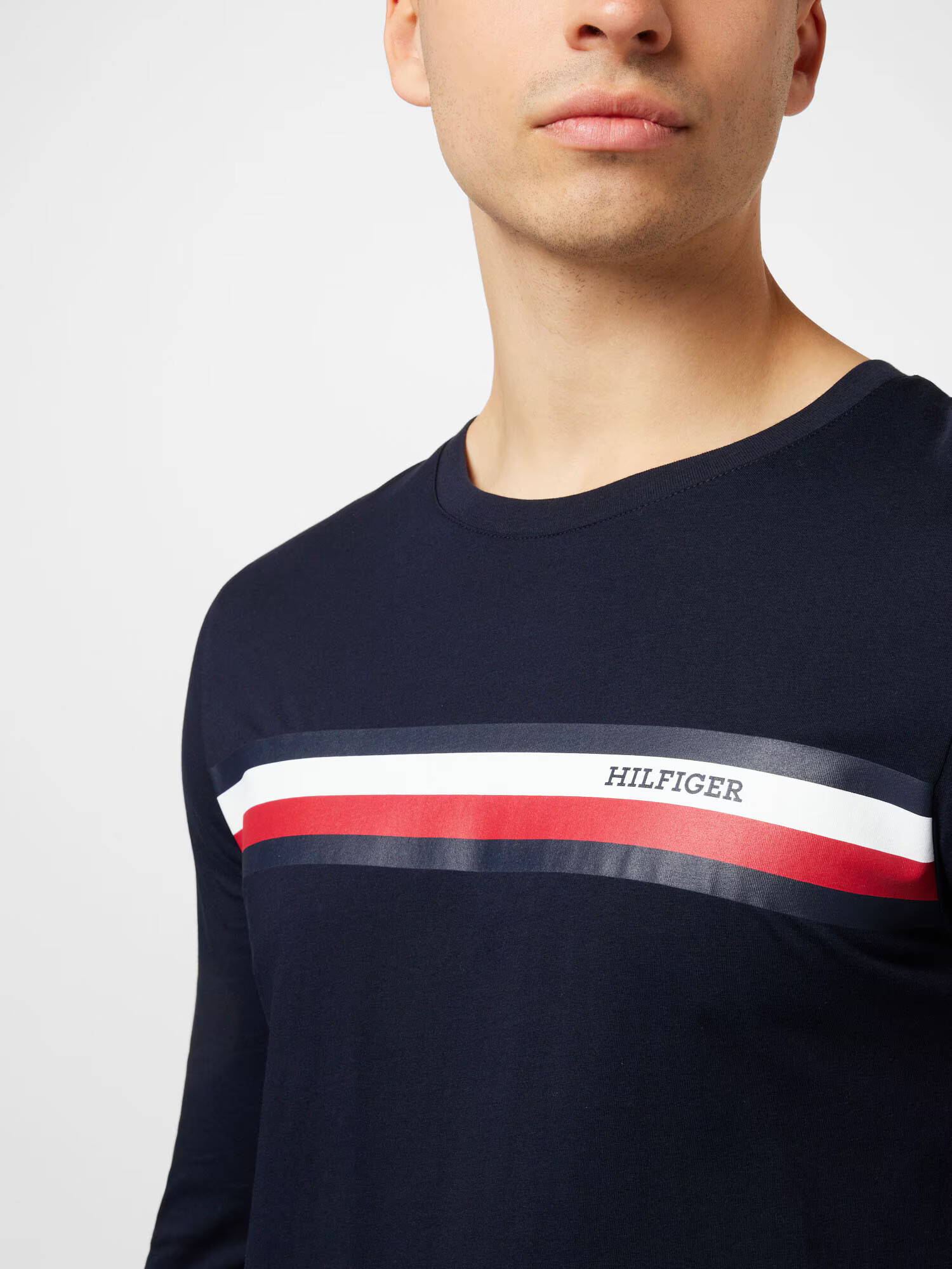 TOMMY HILFIGER Tričko námornícka modrá / červená / biela - Pepit.sk