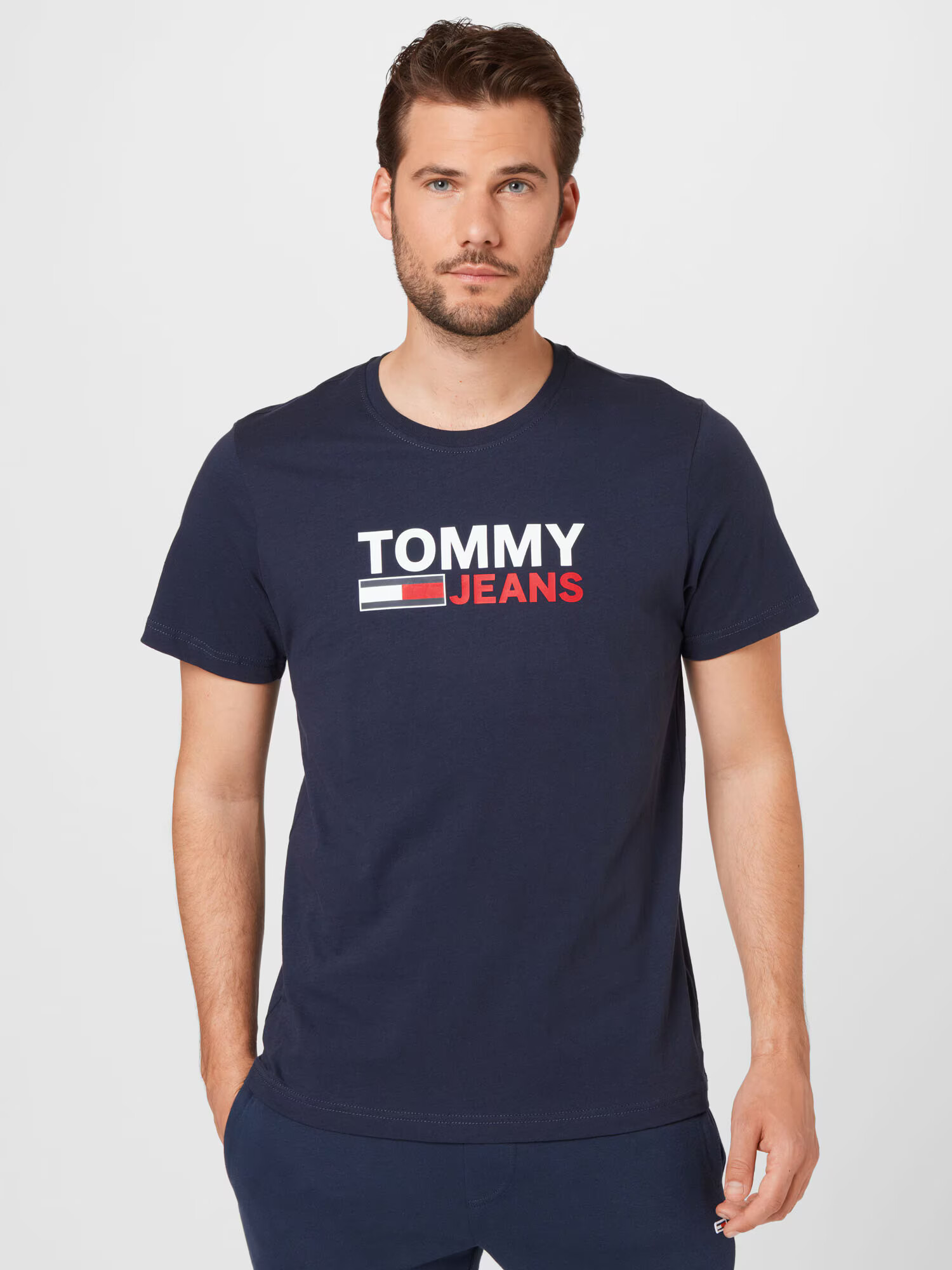 TOMMY HILFIGER Tričko námornícka modrá / červená / biela - Pepit.sk