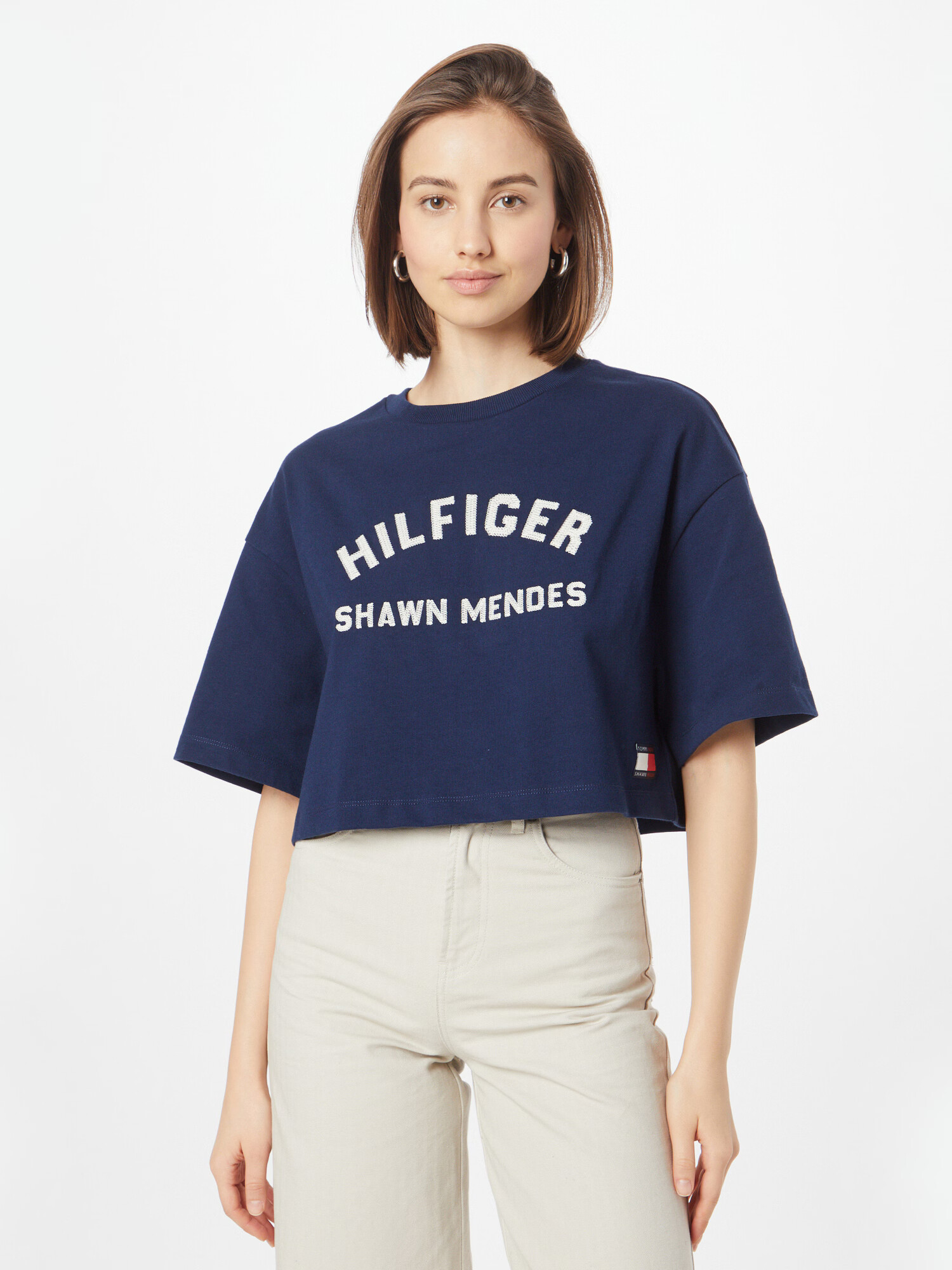 TOMMY HILFIGER Tričko námornícka modrá / červená / biela - Pepit.sk