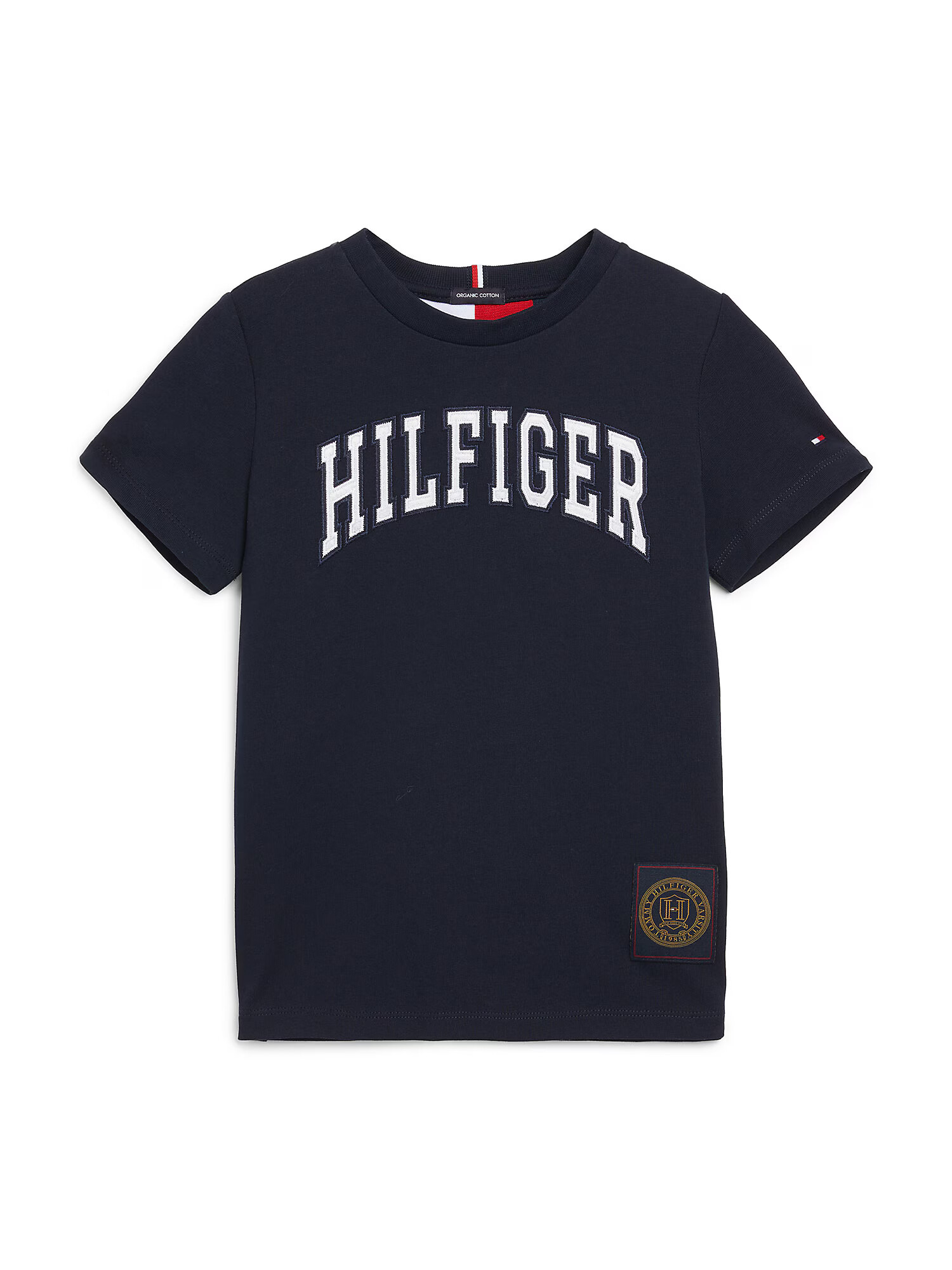 TOMMY HILFIGER Tričko námornícka modrá / krvavo červená / biela - Pepit.sk