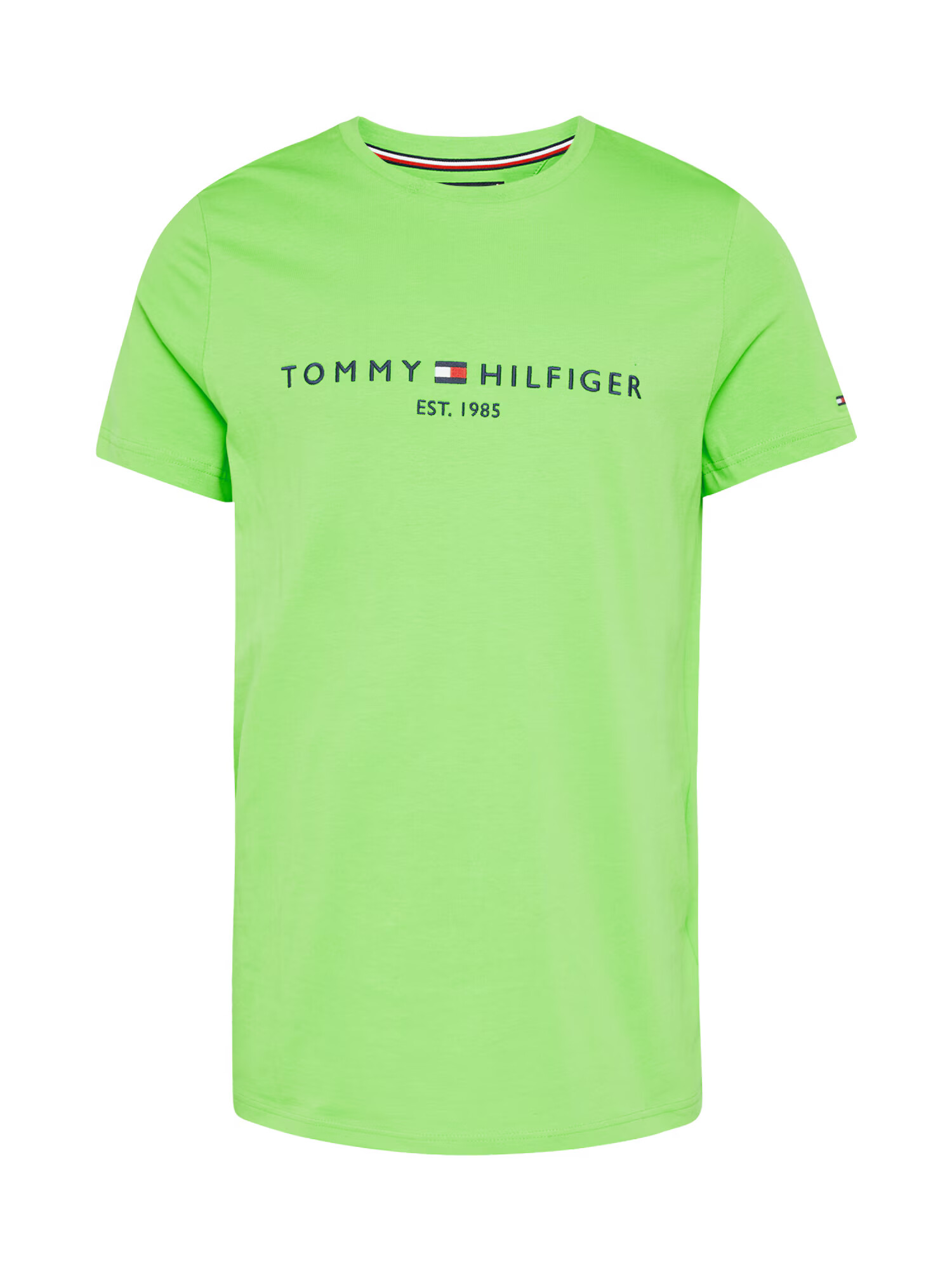 TOMMY HILFIGER Tričko námornícka modrá / limetová / červená / biela - Pepit.sk