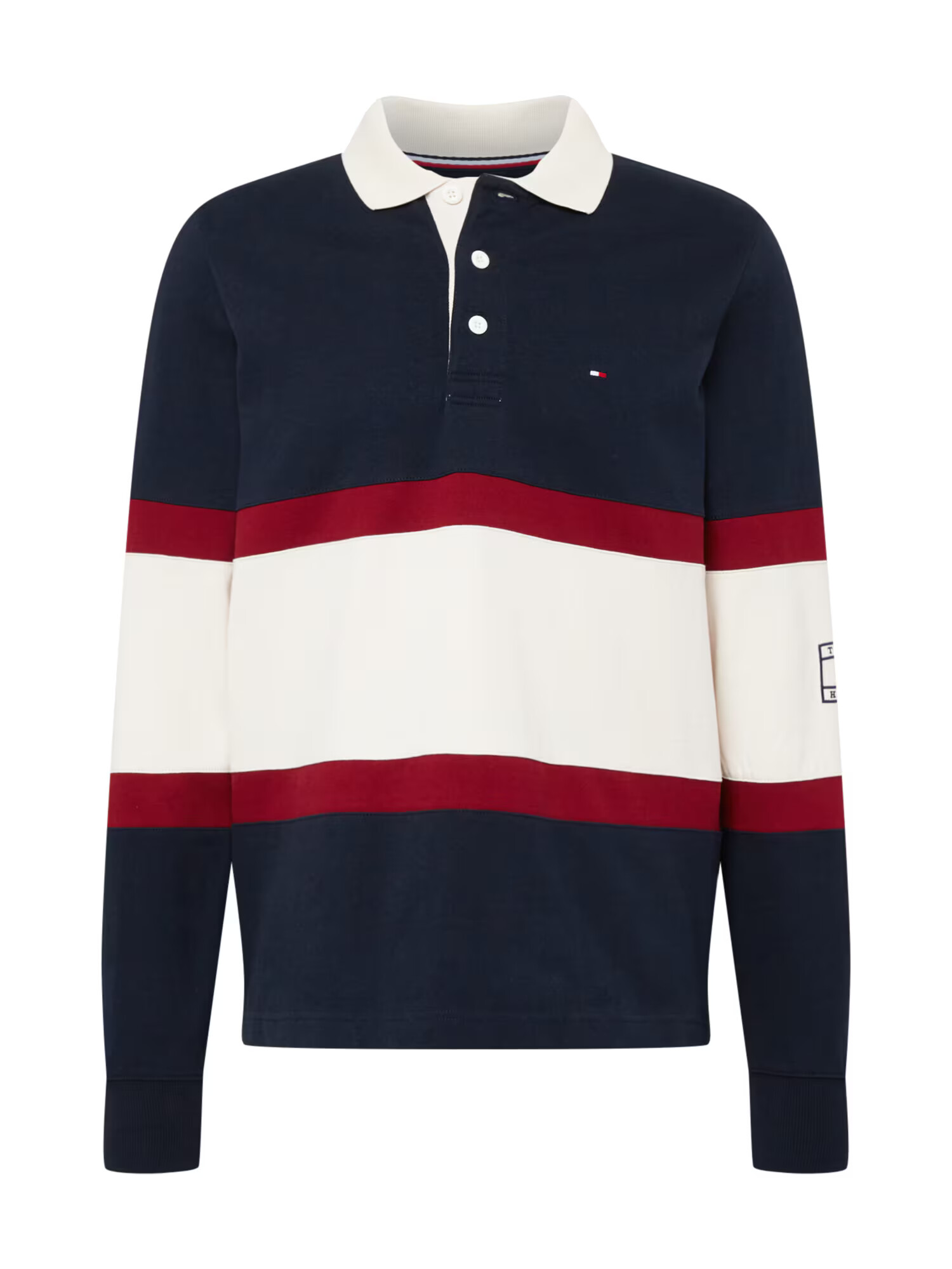 TOMMY HILFIGER Tričko námornícka modrá / ohnivo červená / biela - Pepit.sk