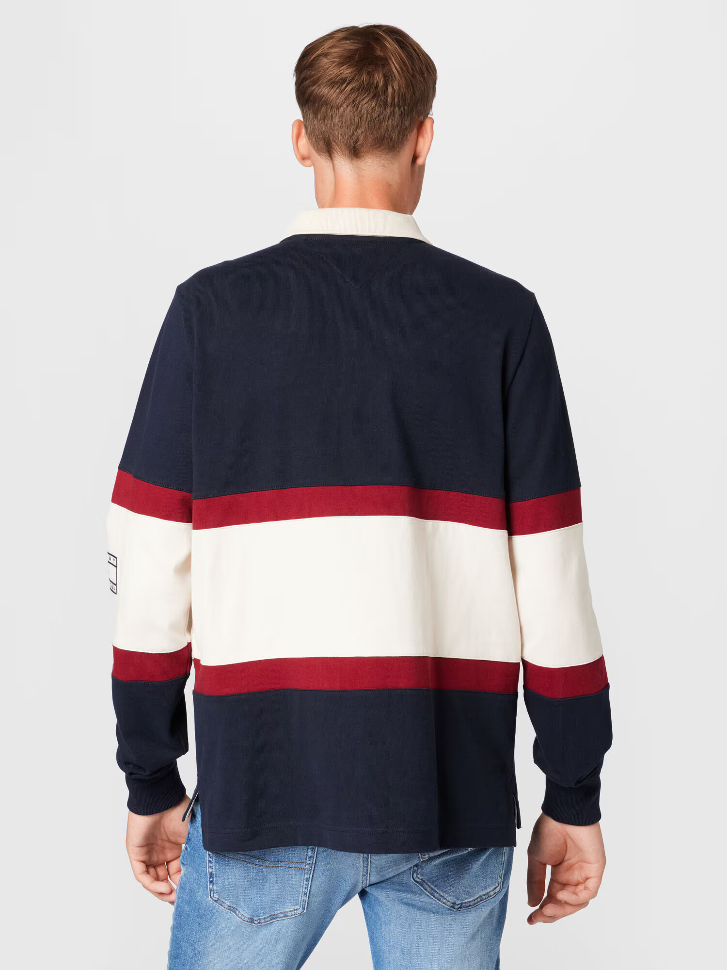 TOMMY HILFIGER Tričko námornícka modrá / ohnivo červená / biela - Pepit.sk