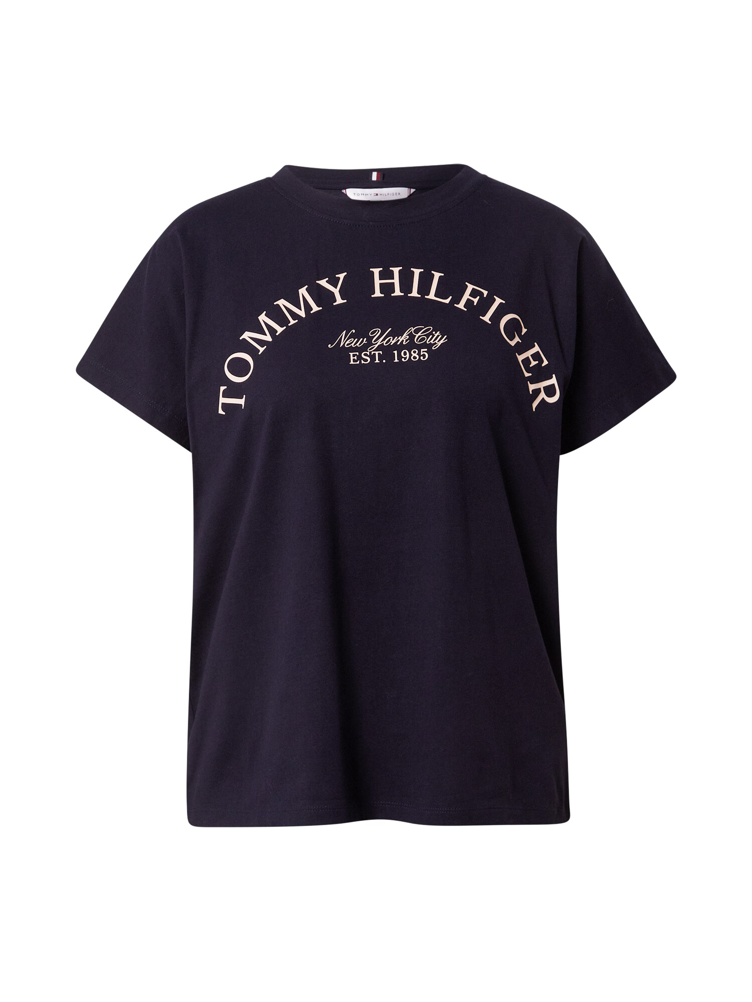 TOMMY HILFIGER Tričko námornícka modrá / šedobiela - Pepit.sk