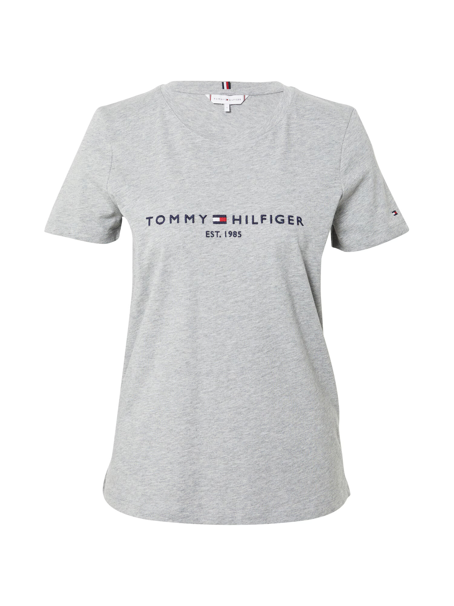 TOMMY HILFIGER Tričko námornícka modrá / sivá melírovaná / červená / biela - Pepit.sk