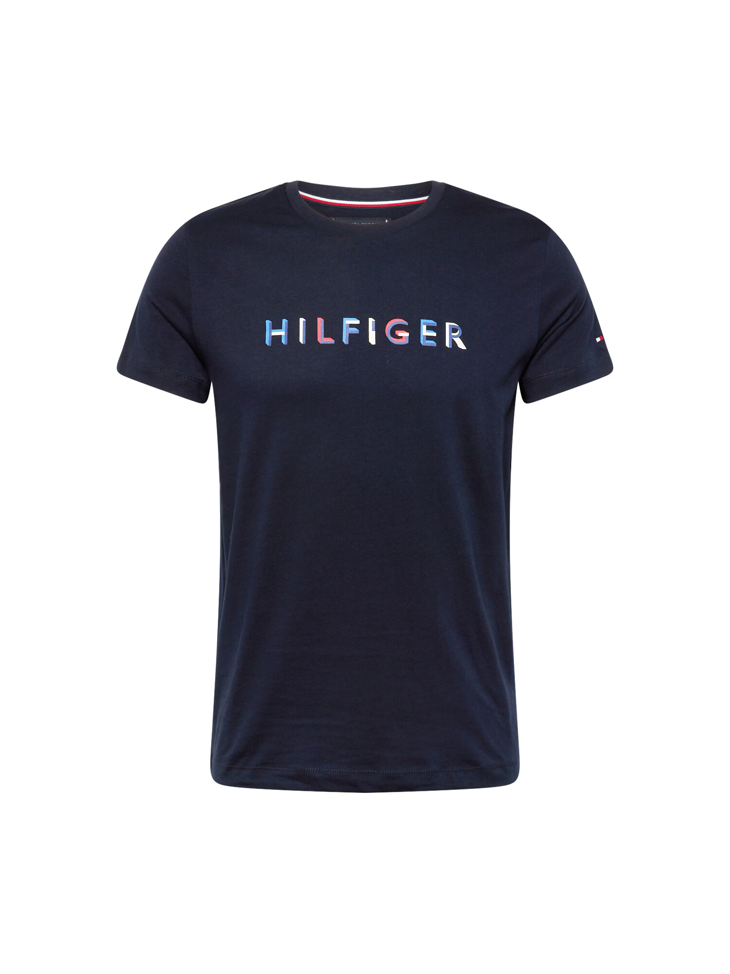 TOMMY HILFIGER Tričko námornícka modrá / svetlomodrá / červená / biela - Pepit.sk