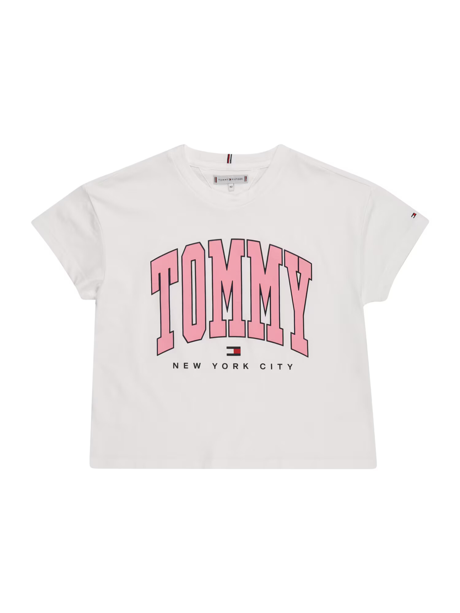 TOMMY HILFIGER Tričko námornícka modrá / svetloružová / červená / biela - Pepit.sk