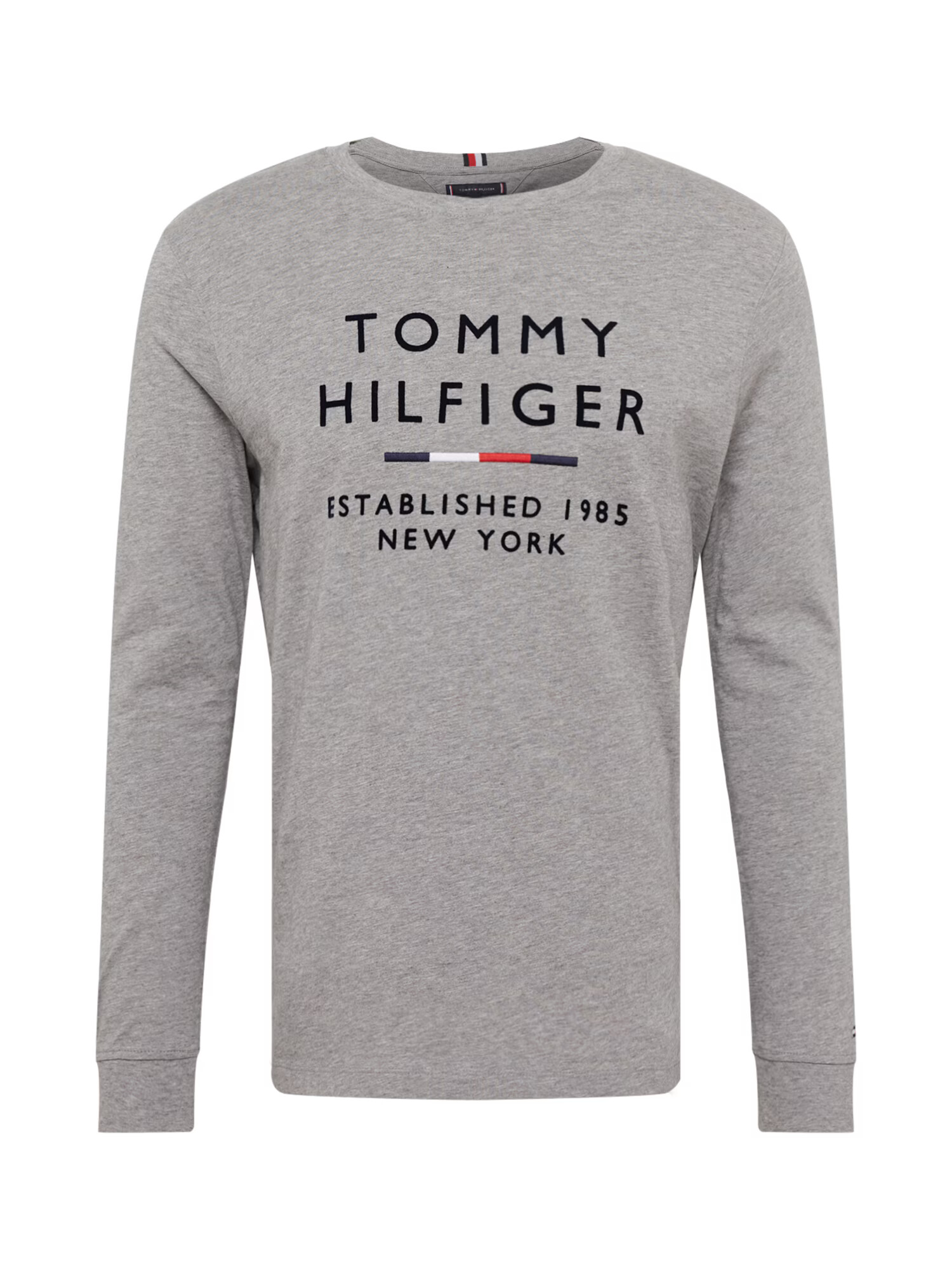 TOMMY HILFIGER Tričko sivá melírovaná / červená / čierna / biela - Pepit.sk