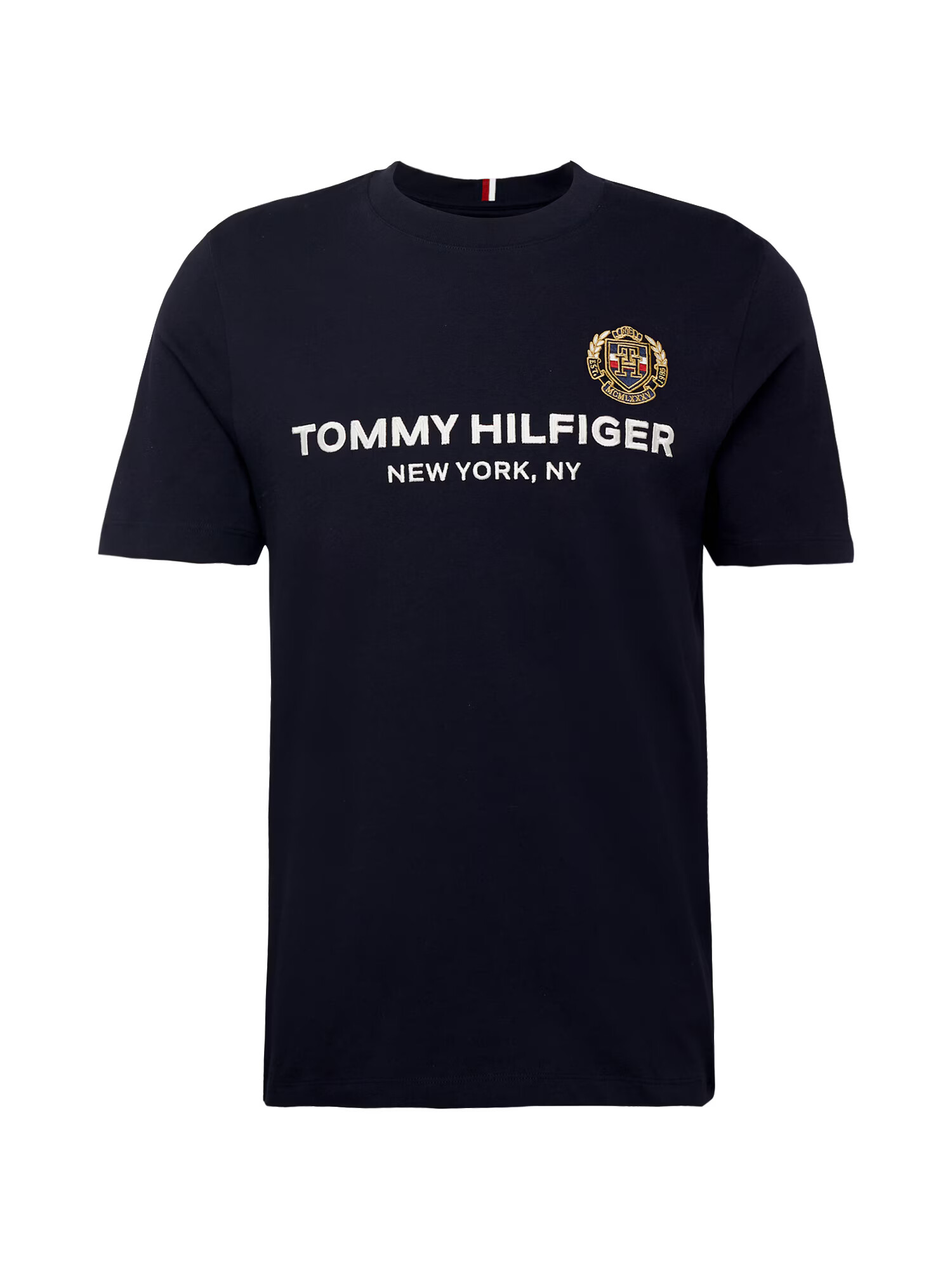 TOMMY HILFIGER Tričko tmavomodrá / biela - Pepit.sk