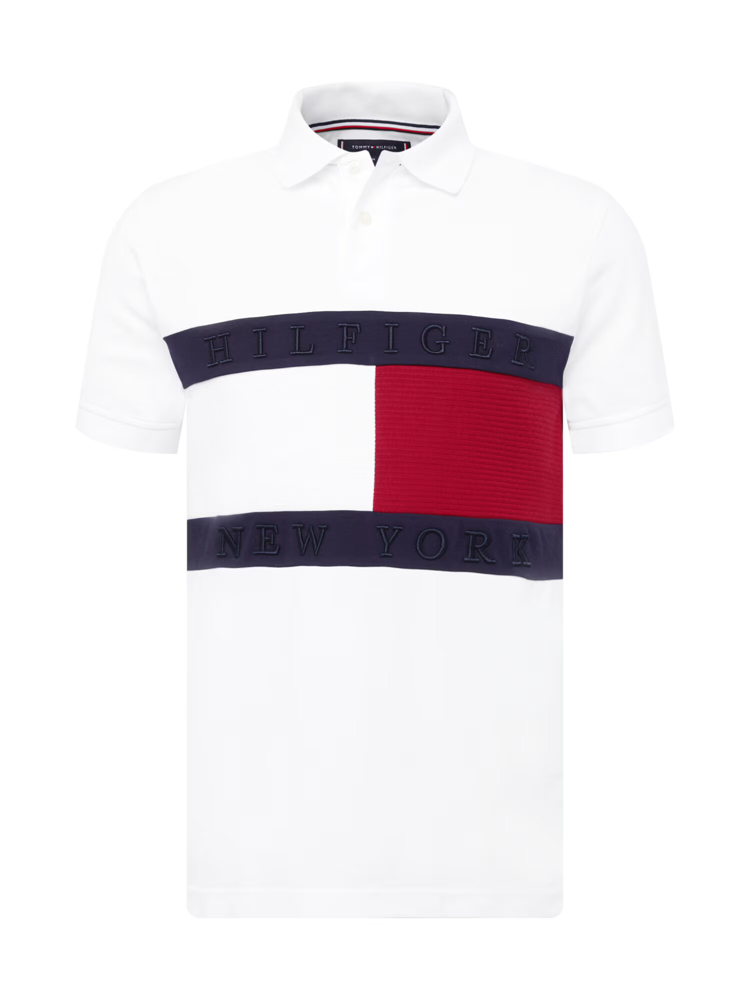 TOMMY HILFIGER Tričko tmavomodrá / červená / biela - Pepit.sk