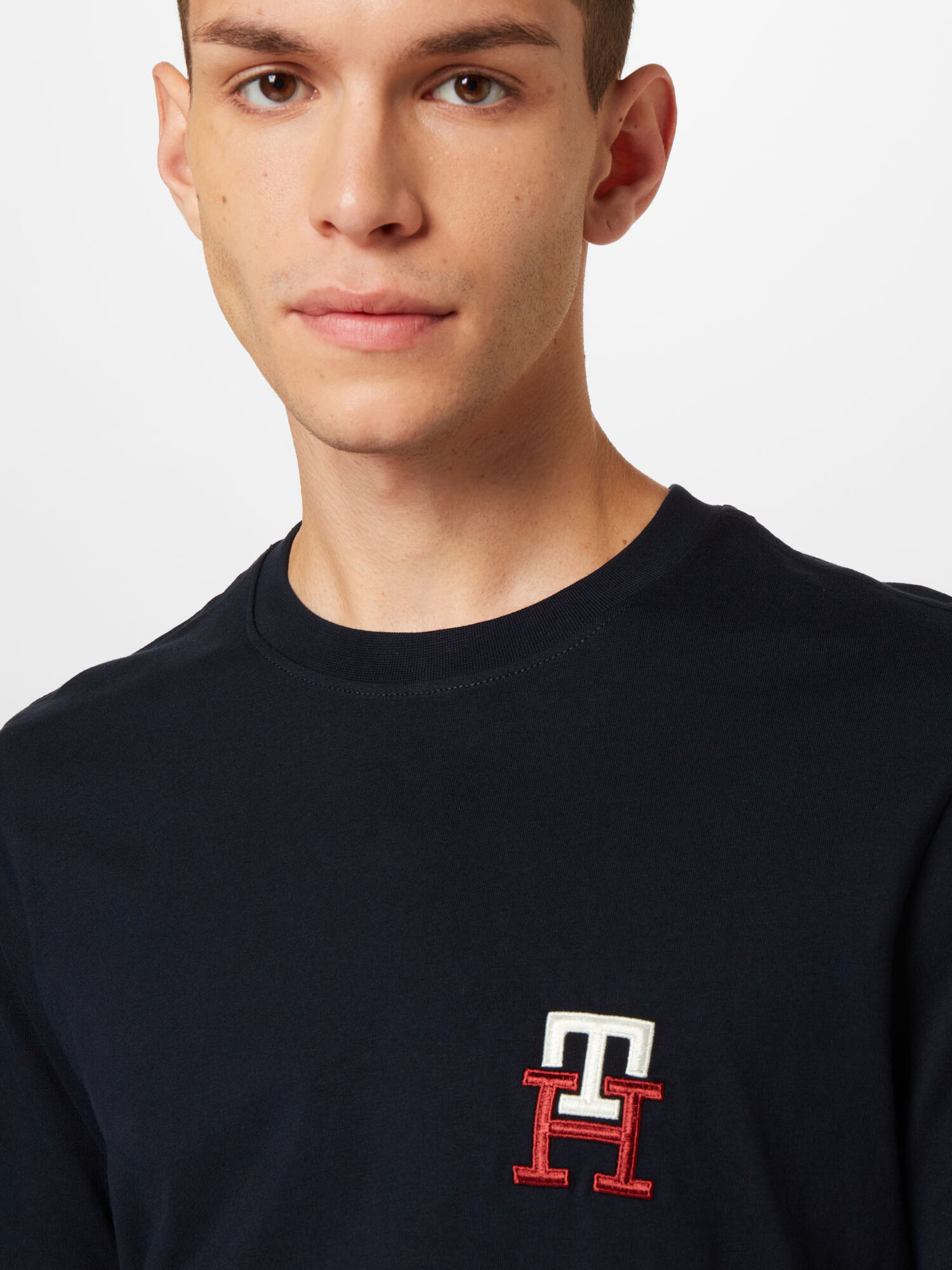 TOMMY HILFIGER Tričko tmavomodrá / červená / biela - Pepit.sk