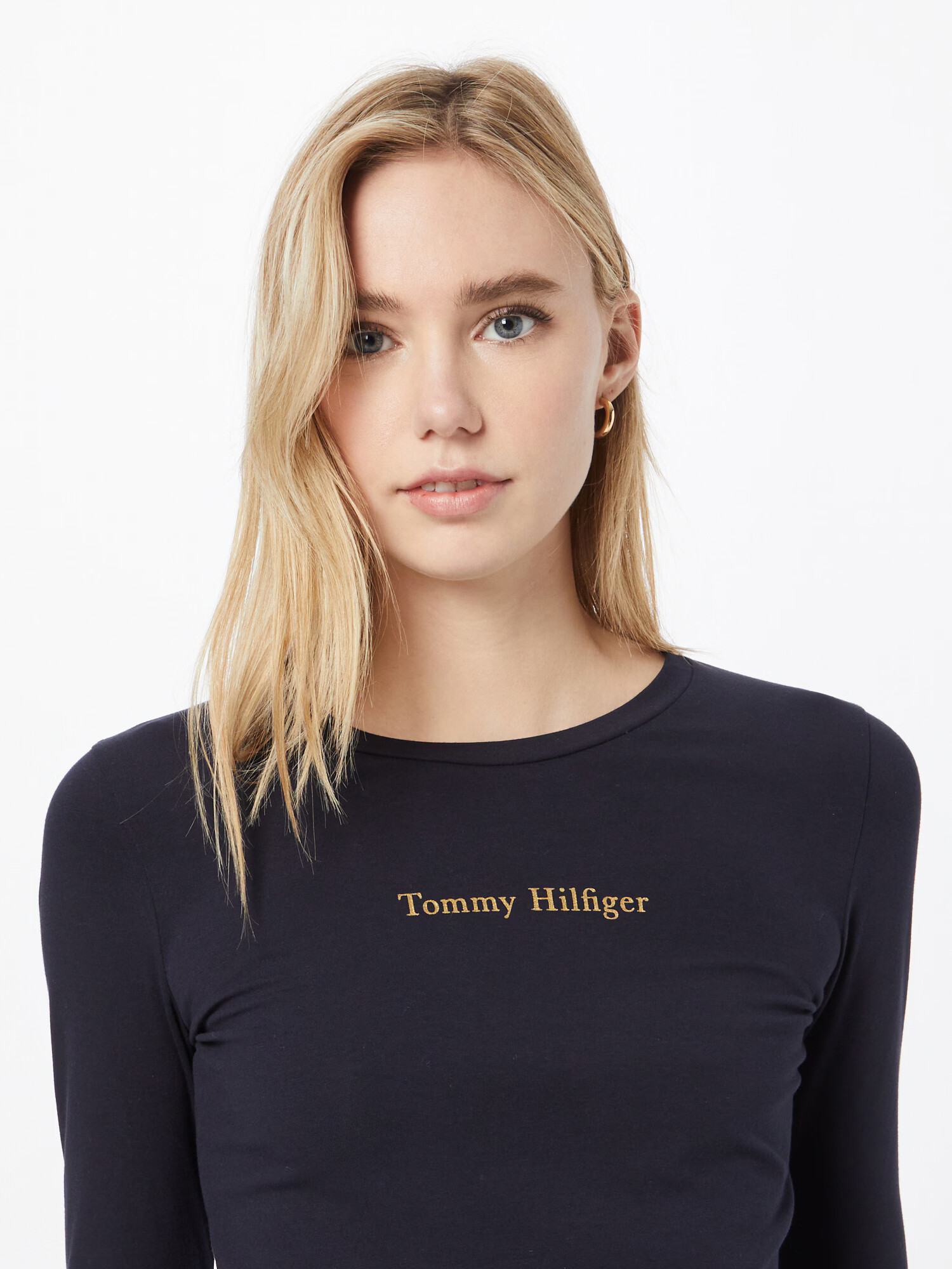 TOMMY HILFIGER Tričko tmavomodrá / zlatá / červená / biela - Pepit.sk