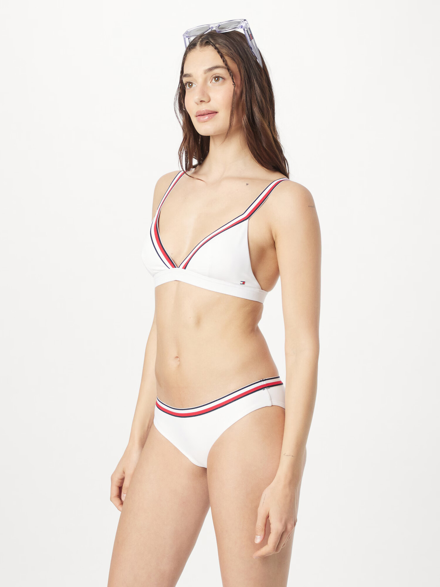 Tommy Hilfiger Underwear Bikinový top námornícka modrá / červená / biela - Pepit.sk